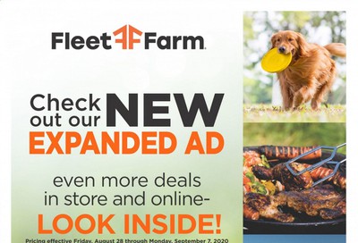 Fleet Farm Weekly Ad August 28 to September 7