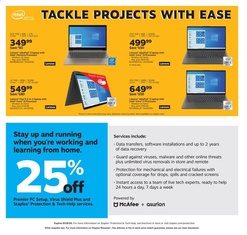 Staples Weekly Ad August 30 to September 5