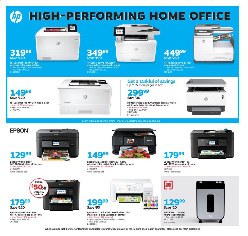 Staples Weekly Ad August 30 to September 5