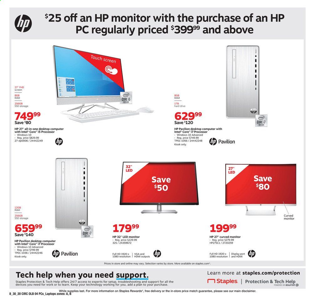 Staples Weekly Ad August 30 to September 5