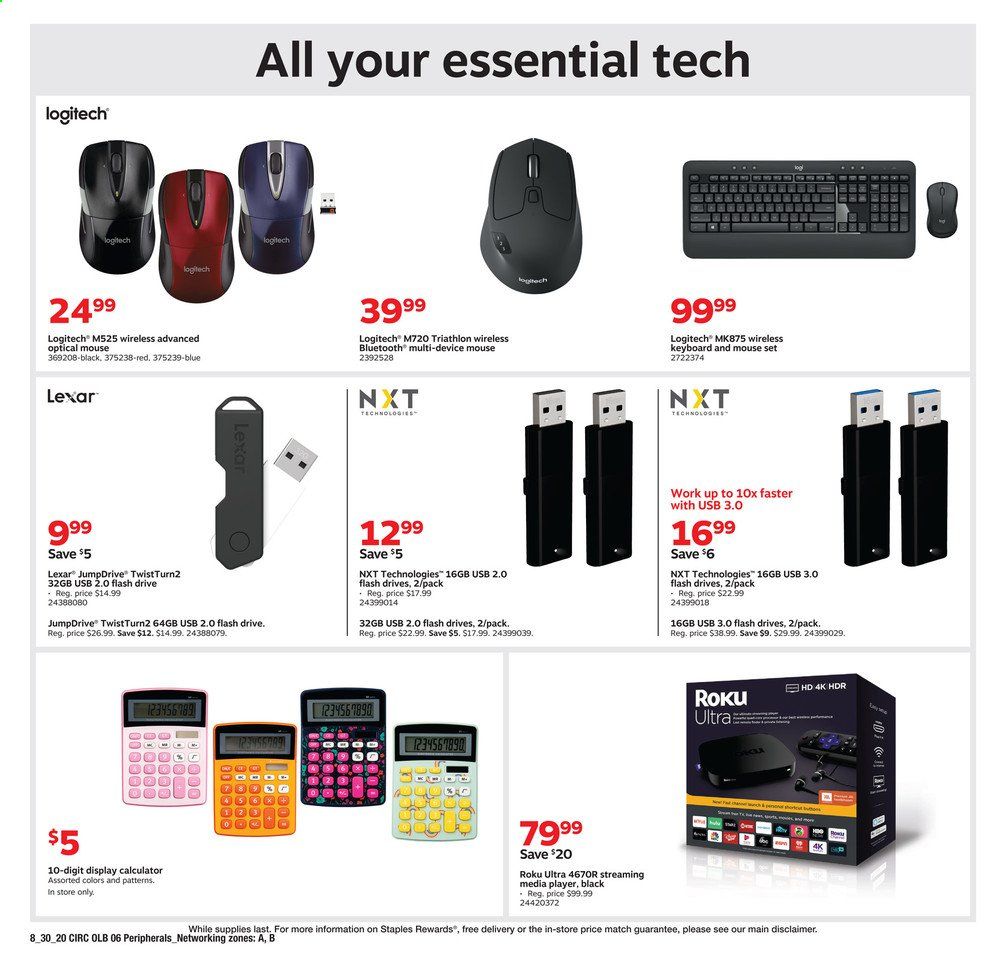 Staples Weekly Ad August 30 to September 5