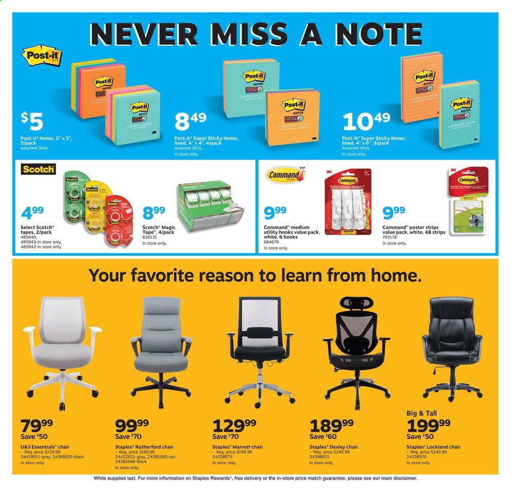 Staples Weekly Ad August 30 to September 5