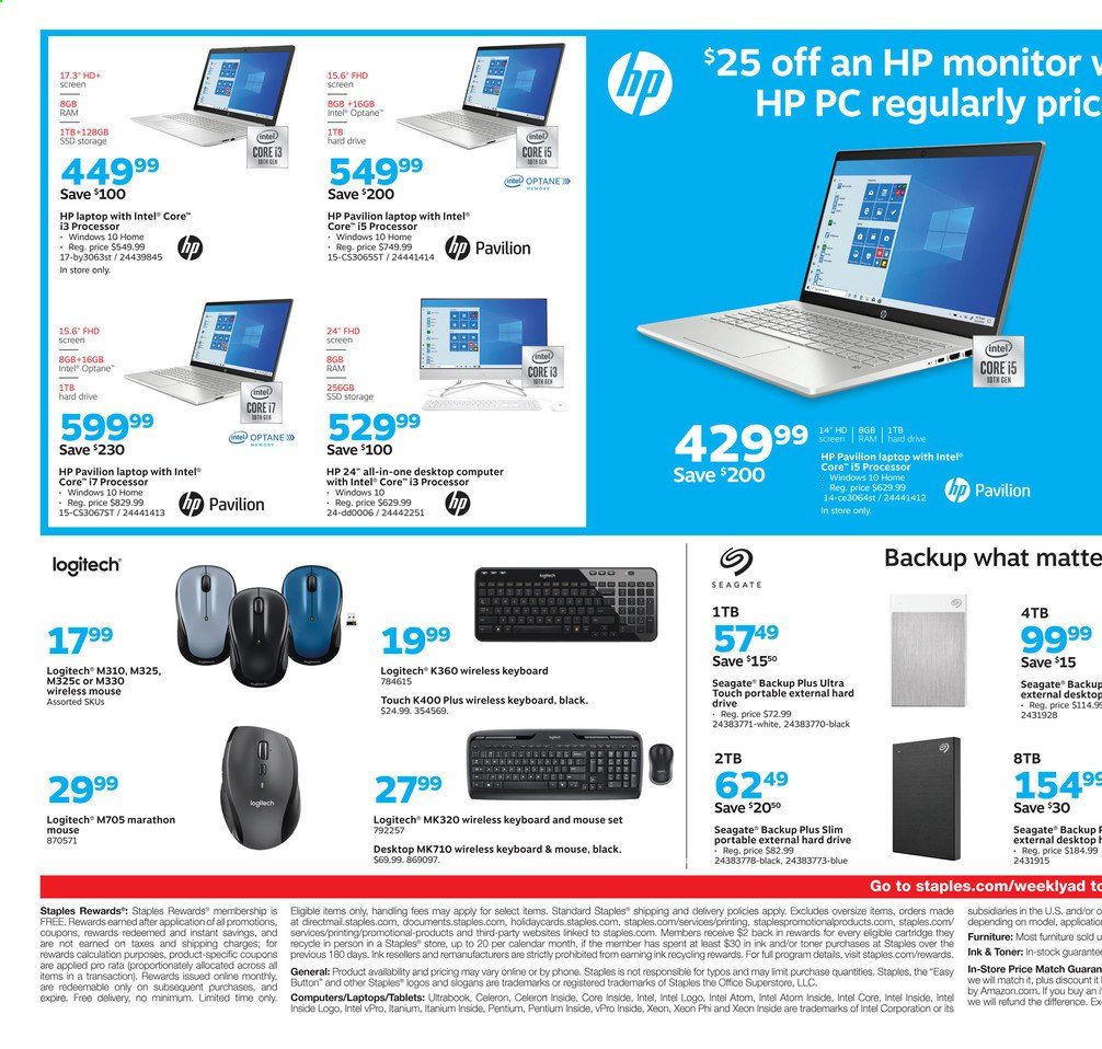 Staples Weekly Ad August 30 to September 5