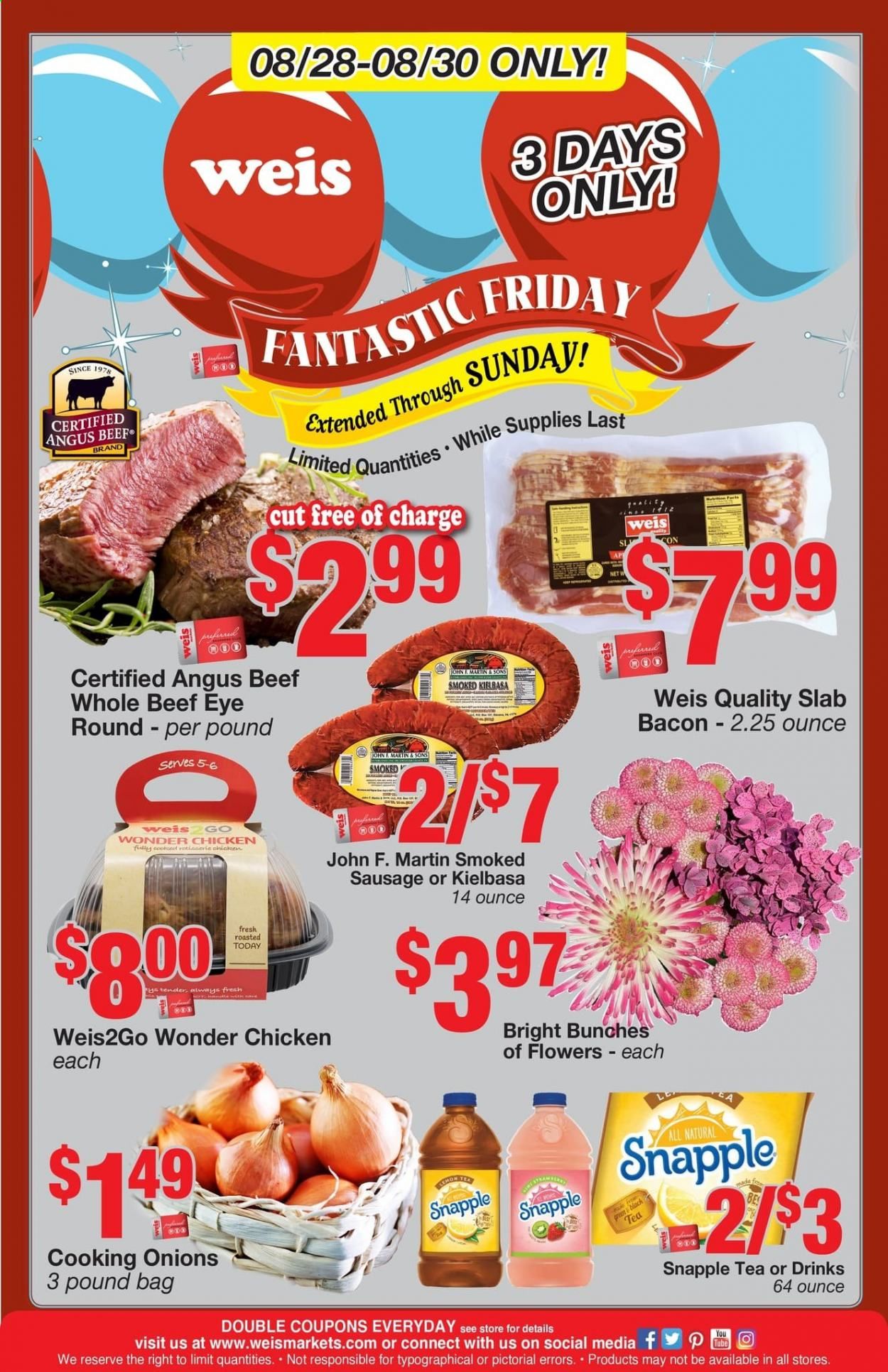 Weis Weekly Ad August 28 to August 30