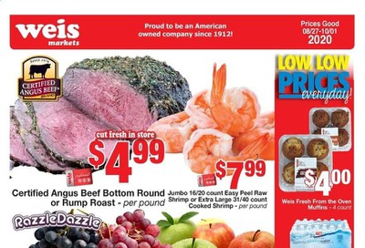 Weis Weekly Ad August 27 to October 1