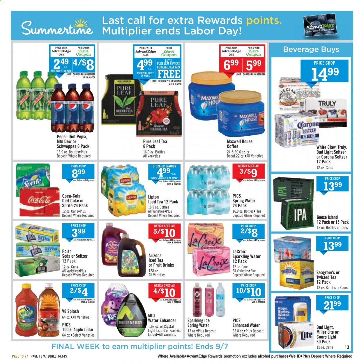 Price Chopper (CT) Weekly Ad August 30 to September 5