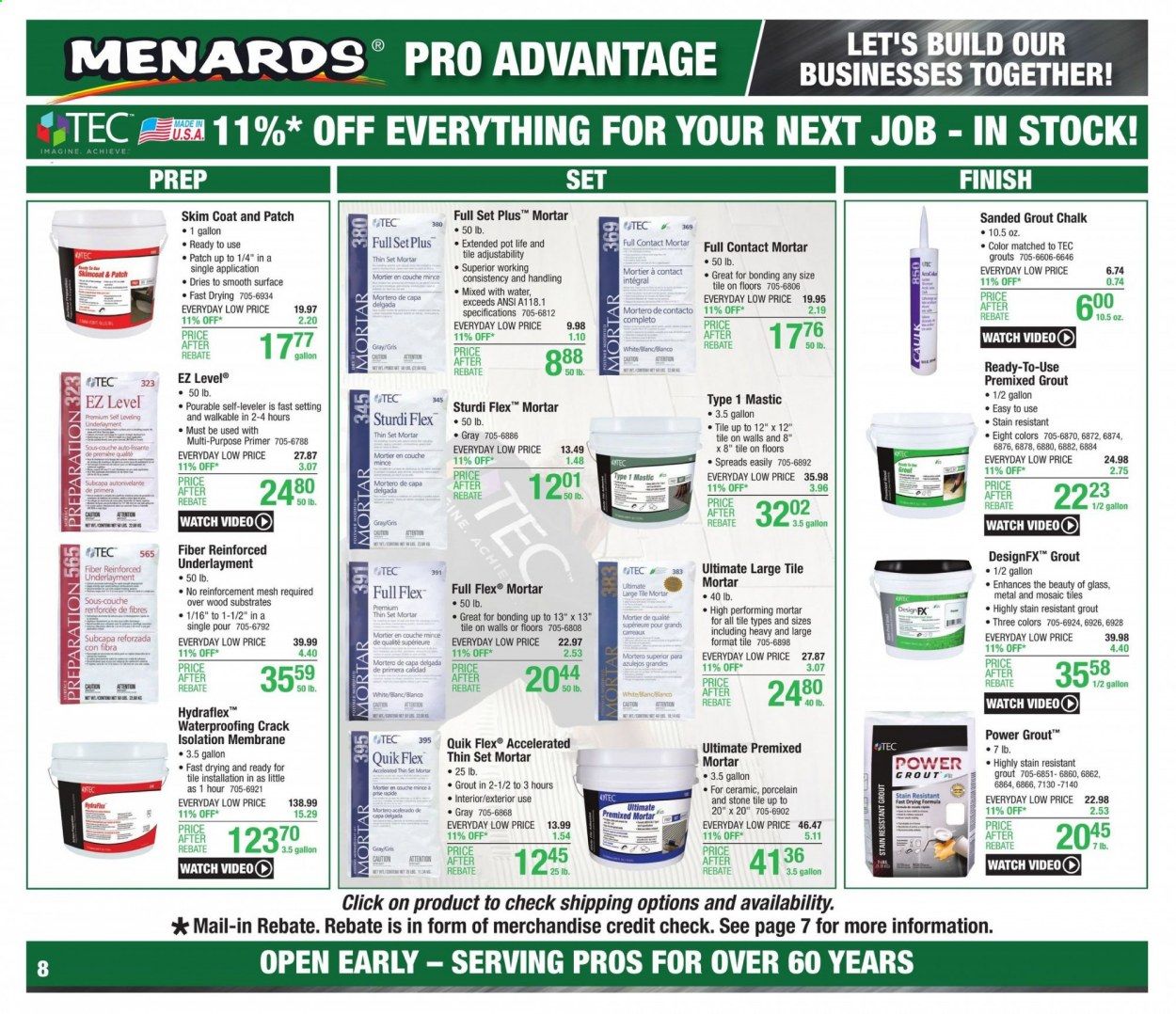 Menards Weekly Ad August 30 to September 5