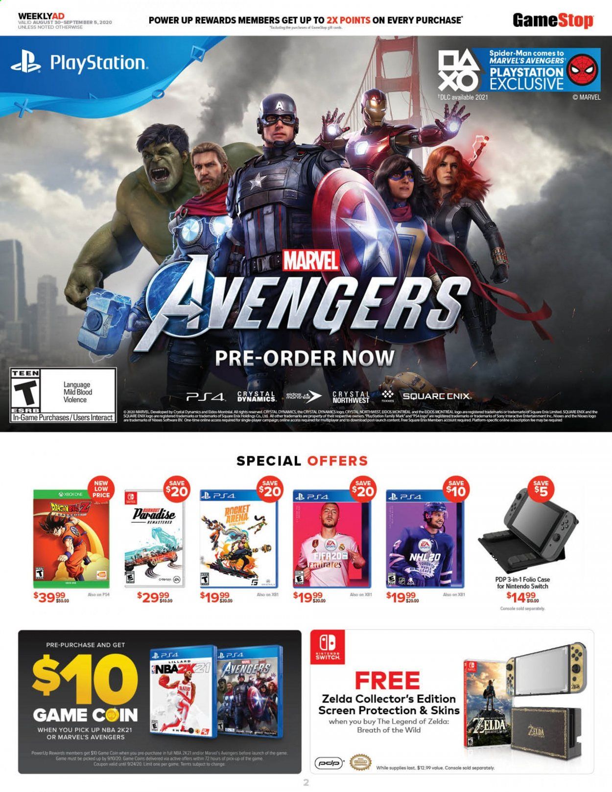 GameStop Weekly Ad August 30 to September 5