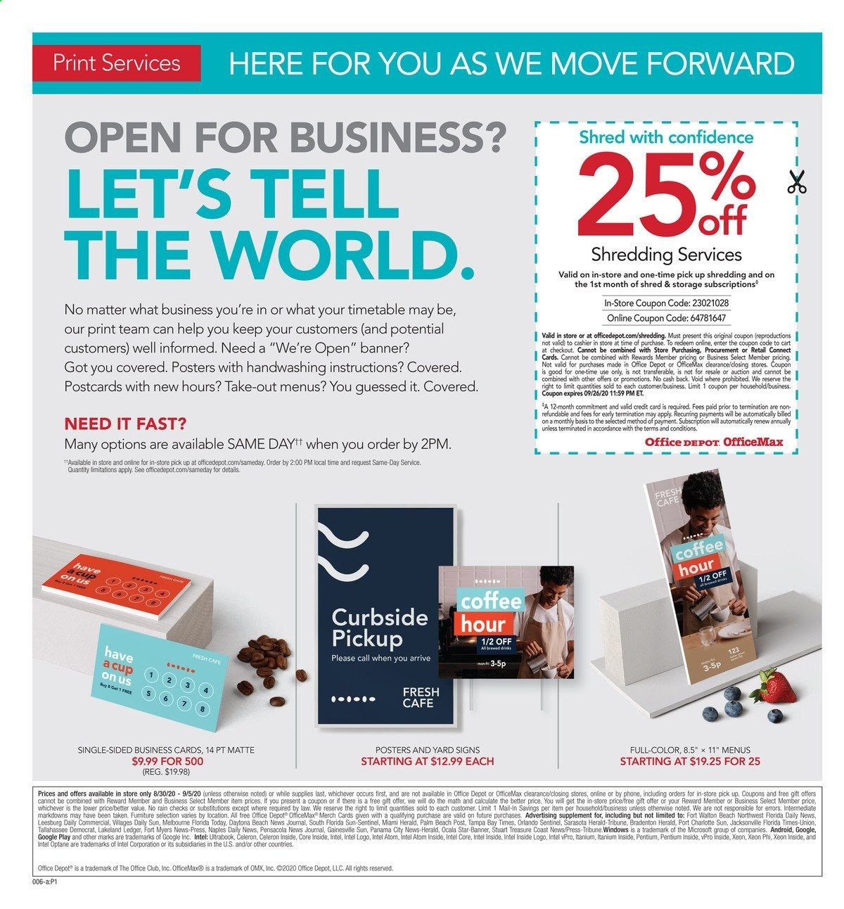 Office DEPOT Weekly Ad August 30 to September 5