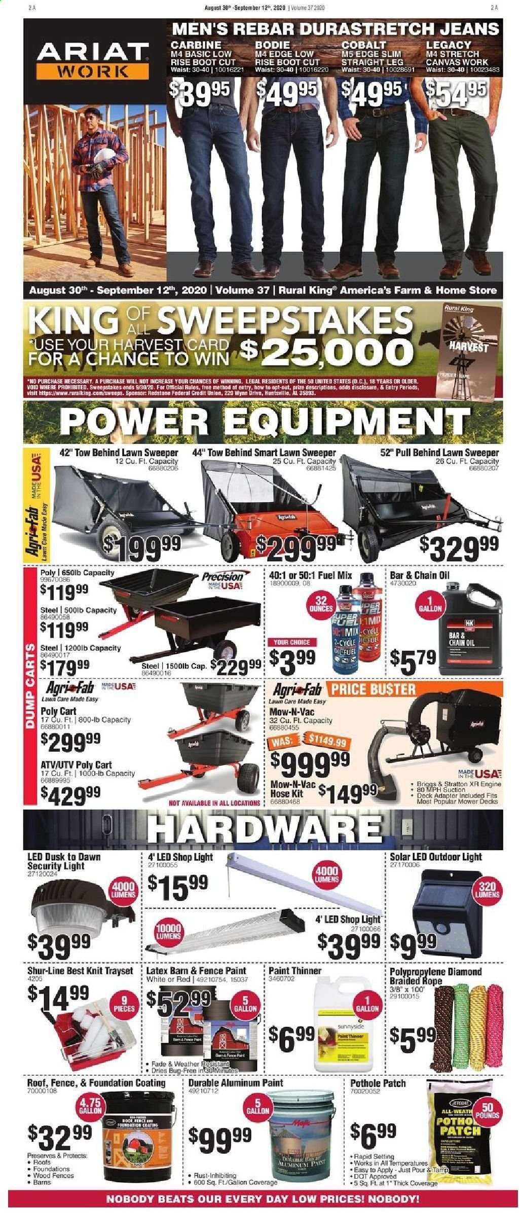 Rural King Weekly Ad August 30 to September 12