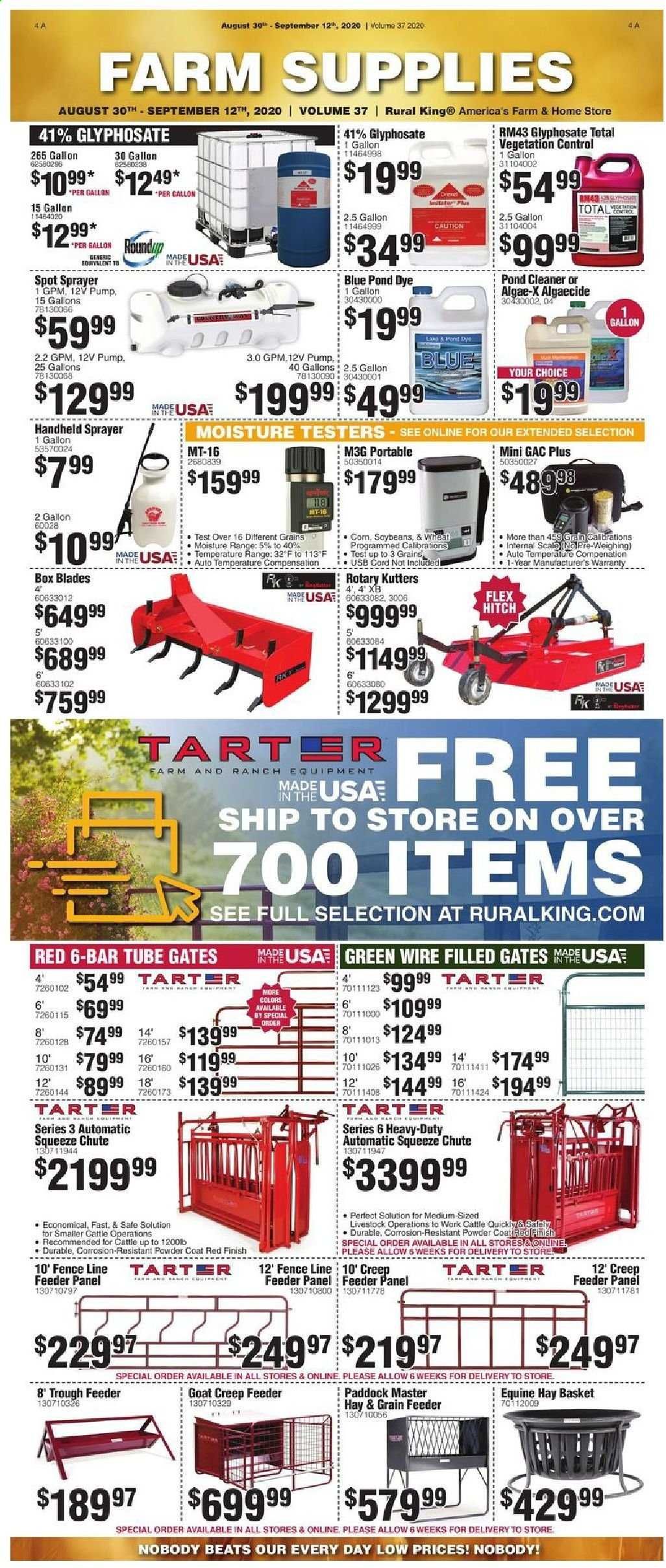 Rural King Weekly Ad August 30 to September 12