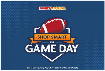 Family Dollar Weekly Ad August 30 to October 24