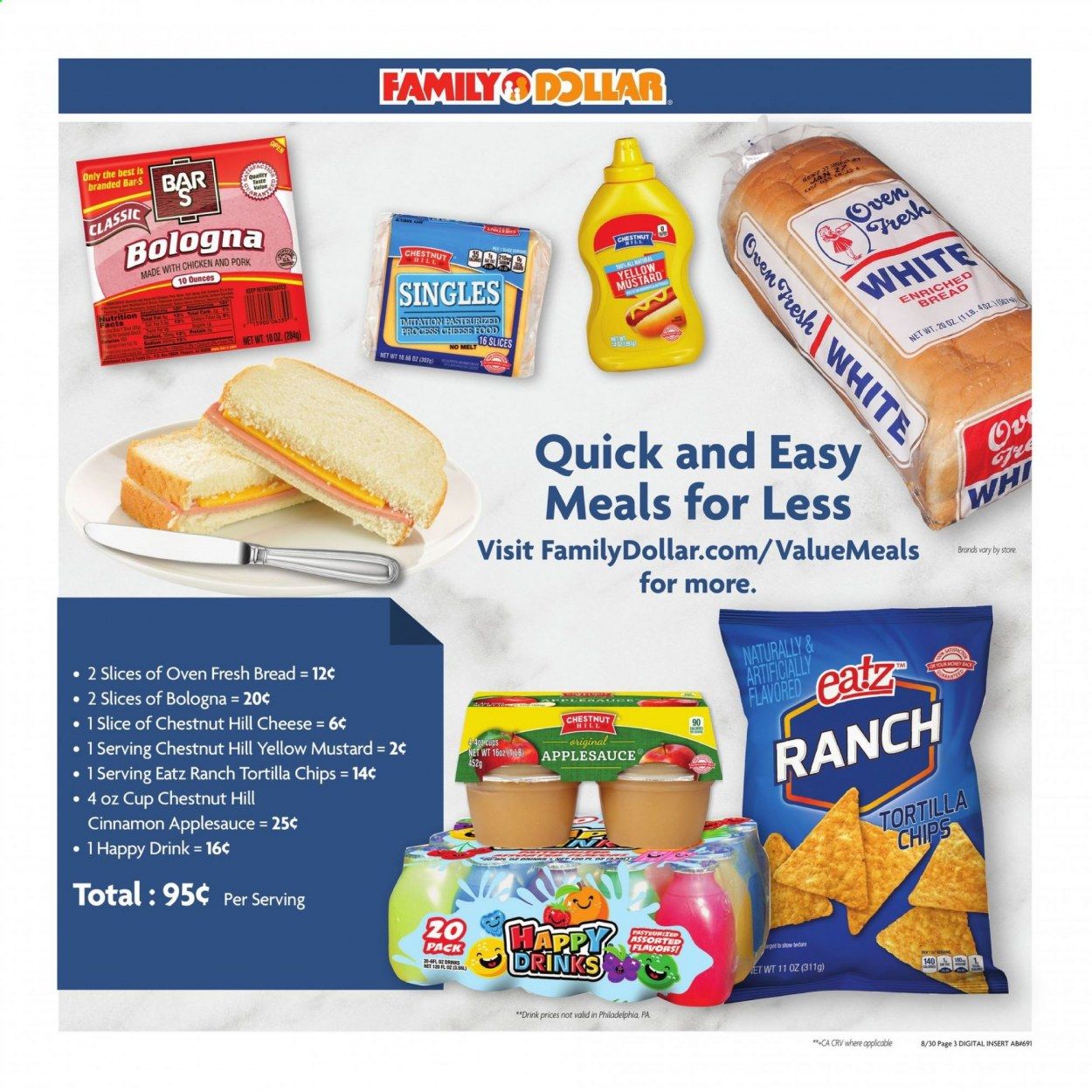 Family Dollar Weekly Ad August 30 to September 5