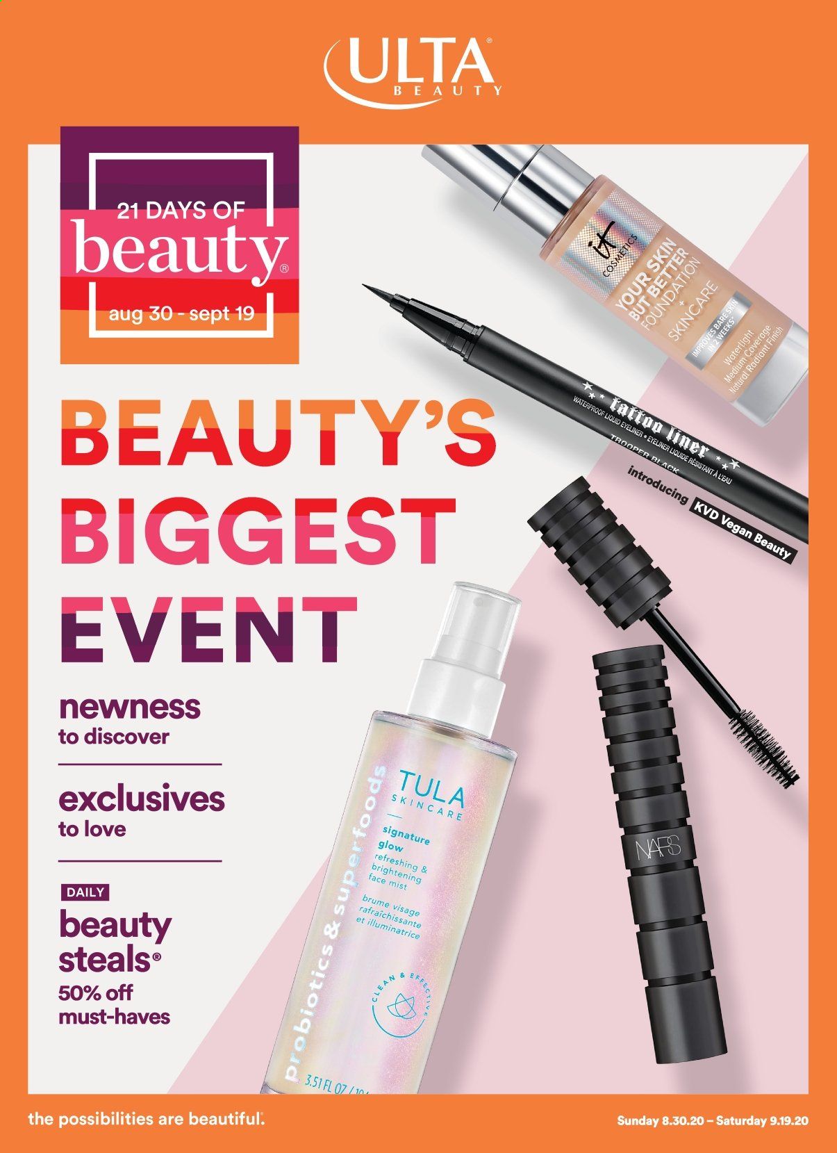 Ulta Beauty Weekly Ad August 30 to September 19