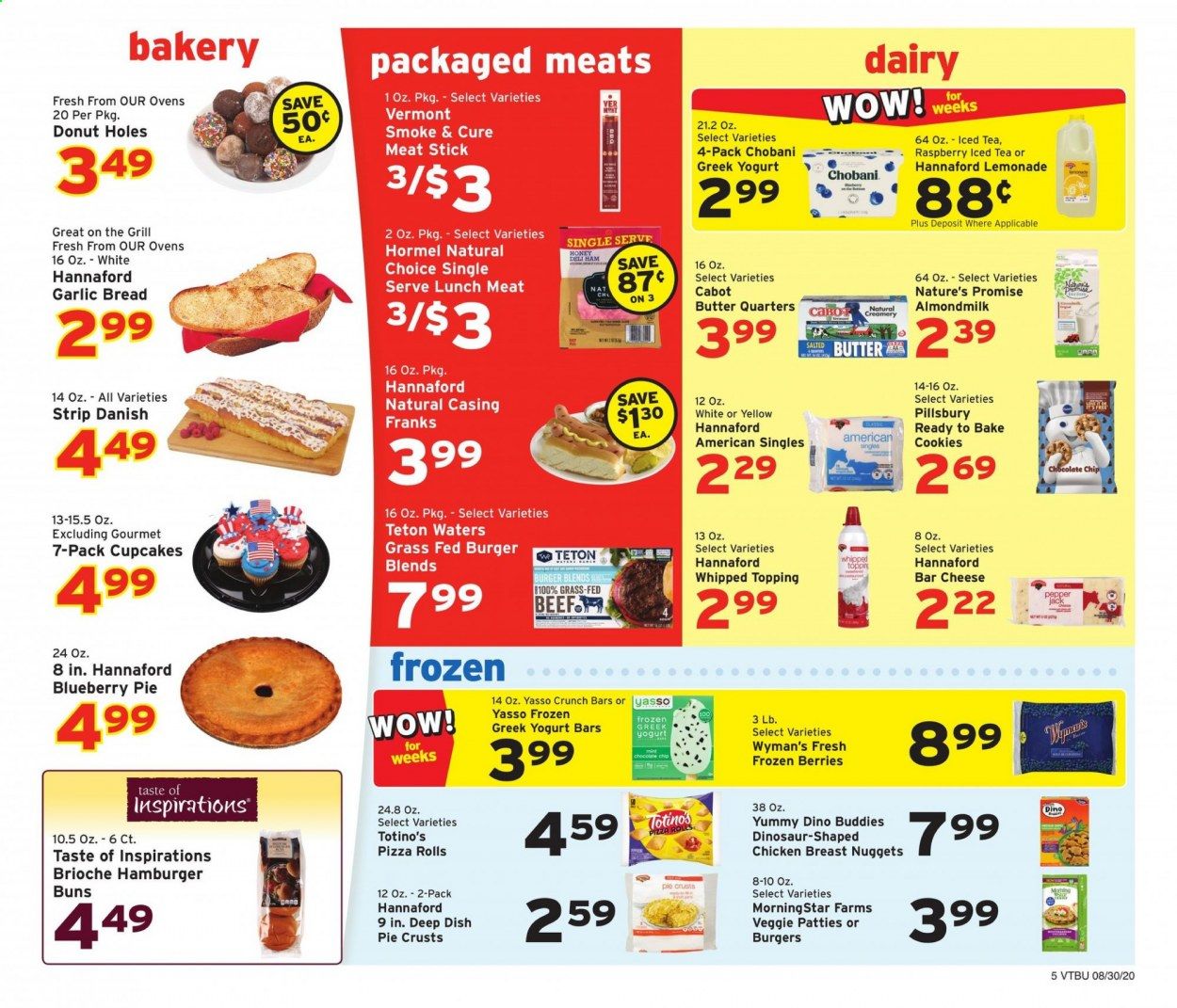 Hannaford (VT) Weekly Ad August 30 to September 5