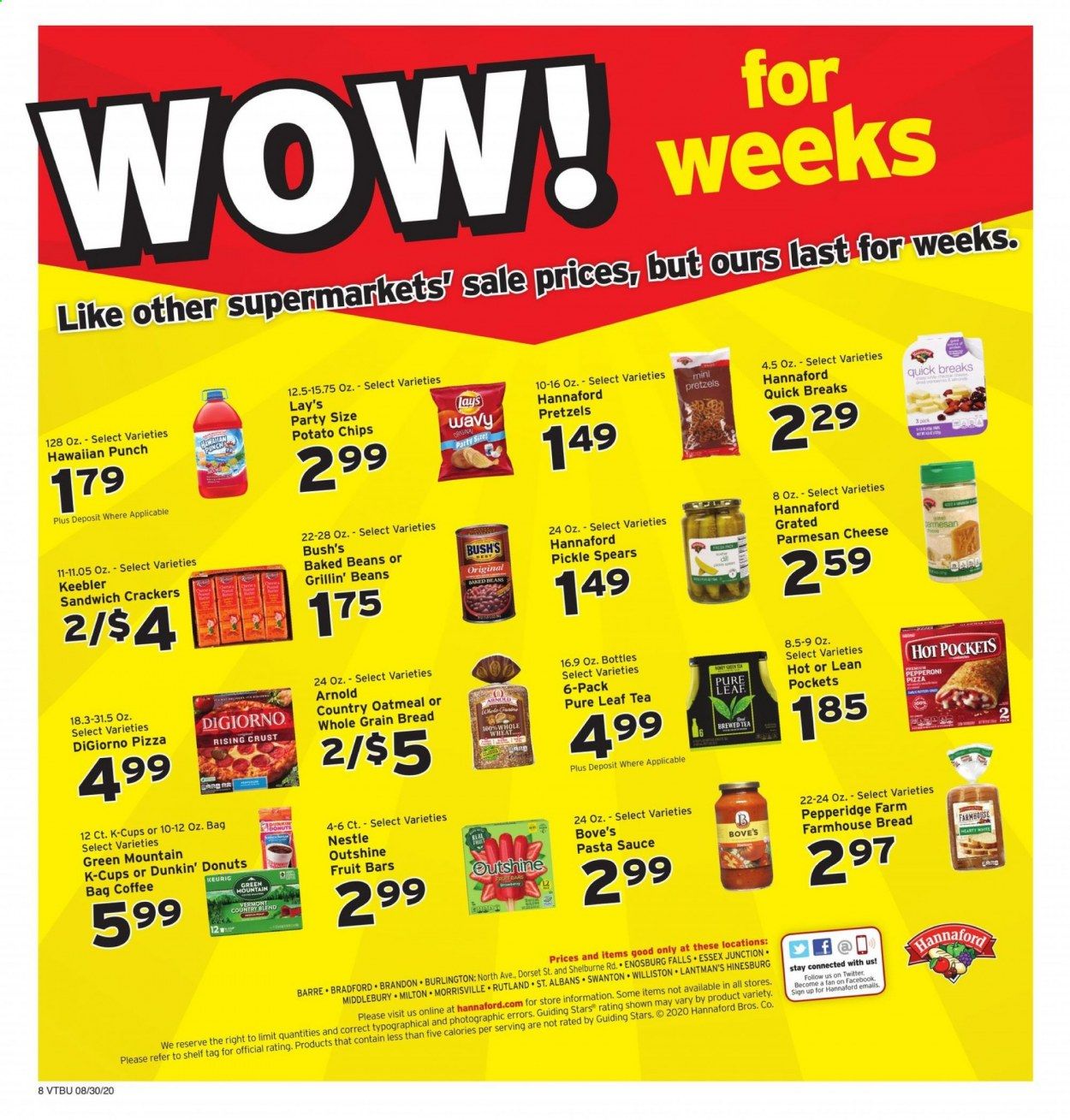 Hannaford (VT) Weekly Ad August 30 to September 5