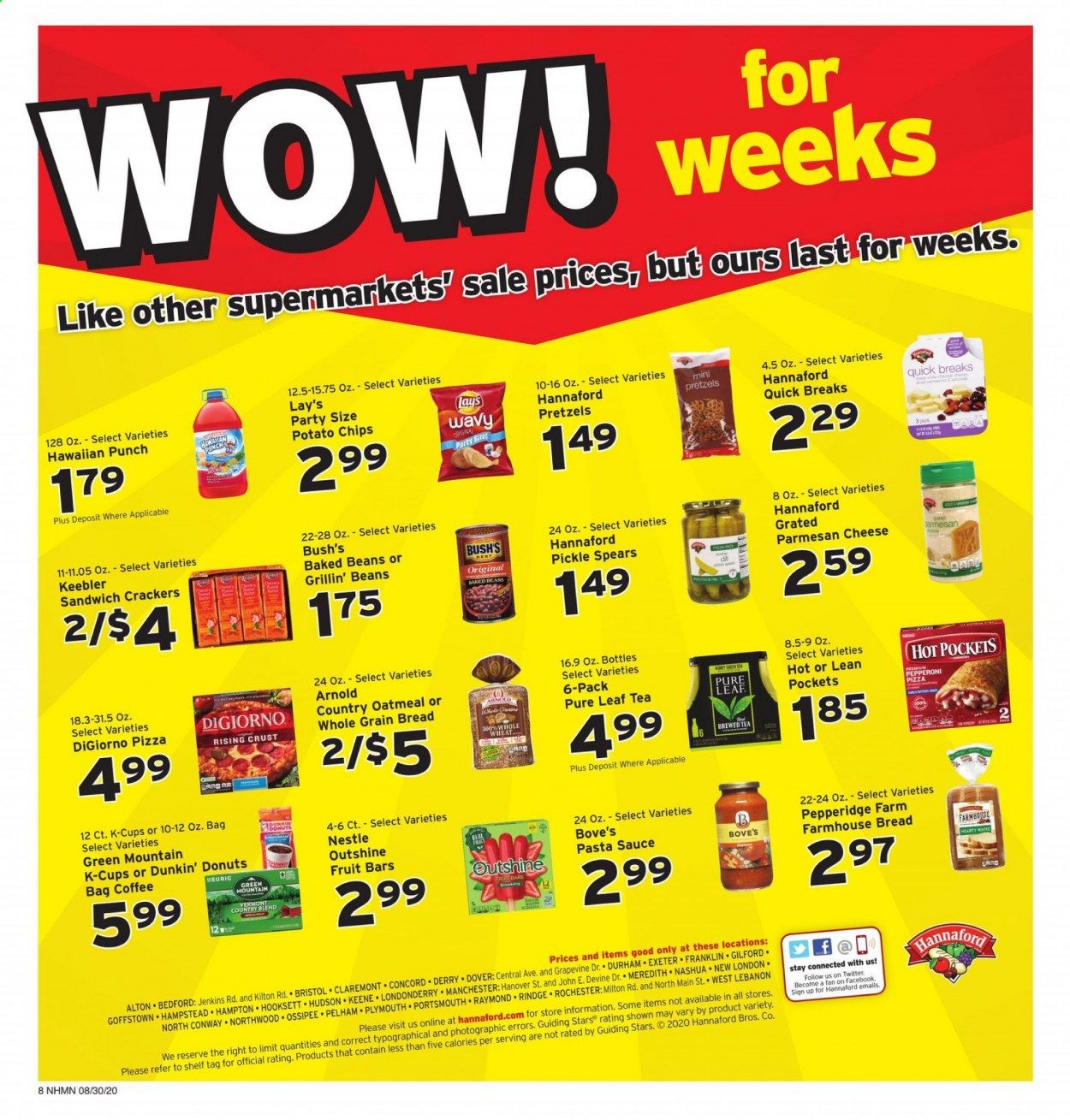 Hannaford (NH) Weekly Ad August 30 to September 5