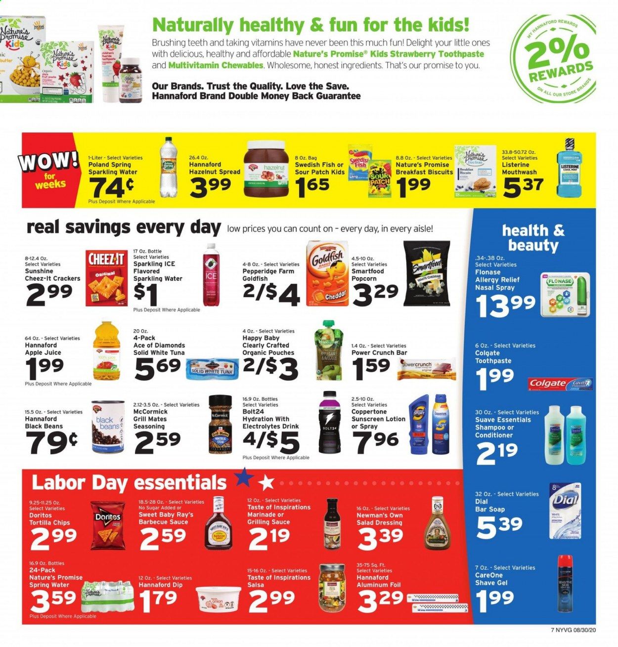 Hannaford (NY) Weekly Ad August 30 to September 5