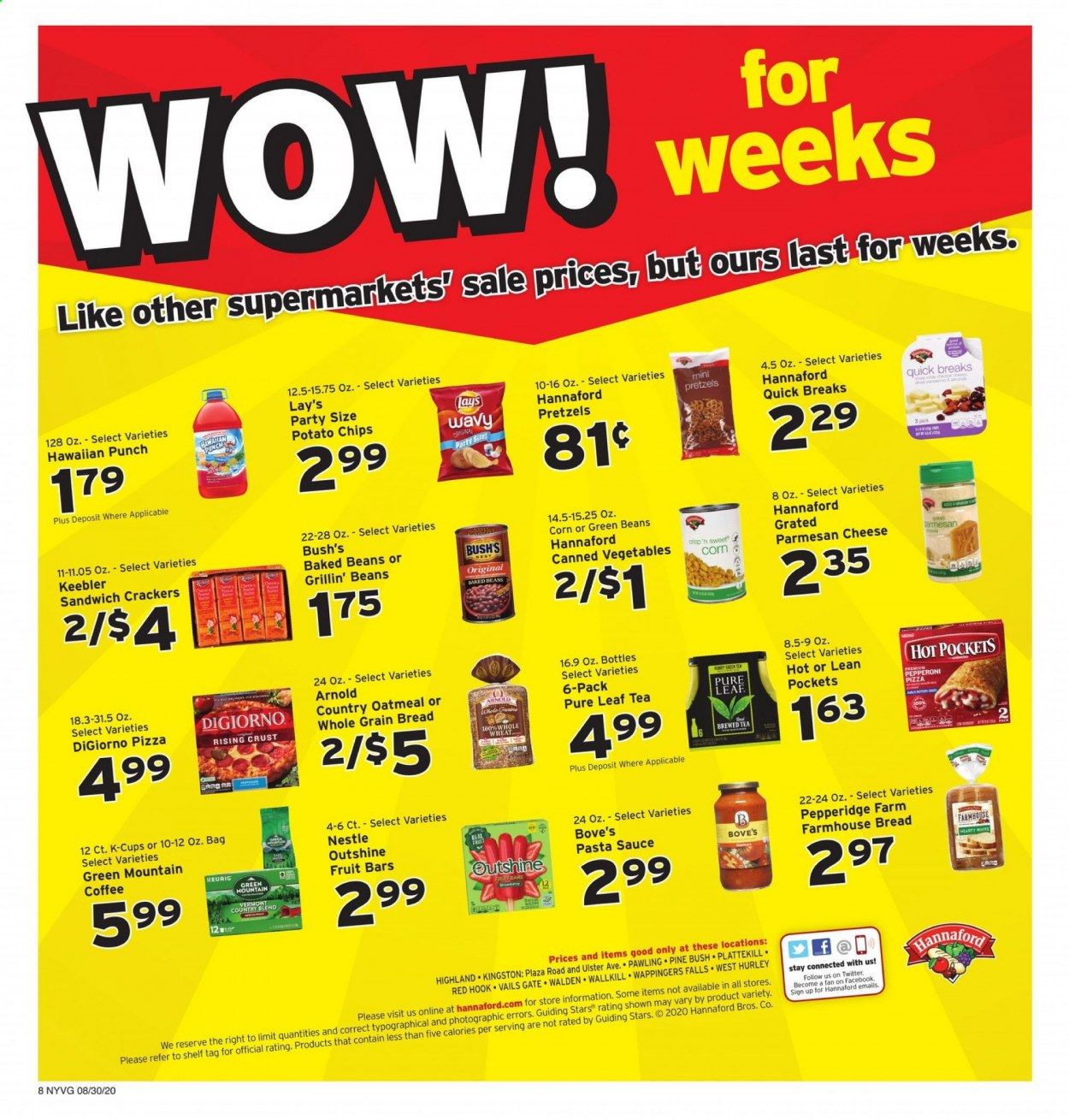 Hannaford (NY) Weekly Ad August 30 to September 5