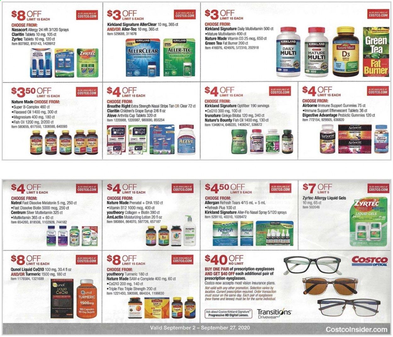 Costco Weekly Ad September 2 to September 27
