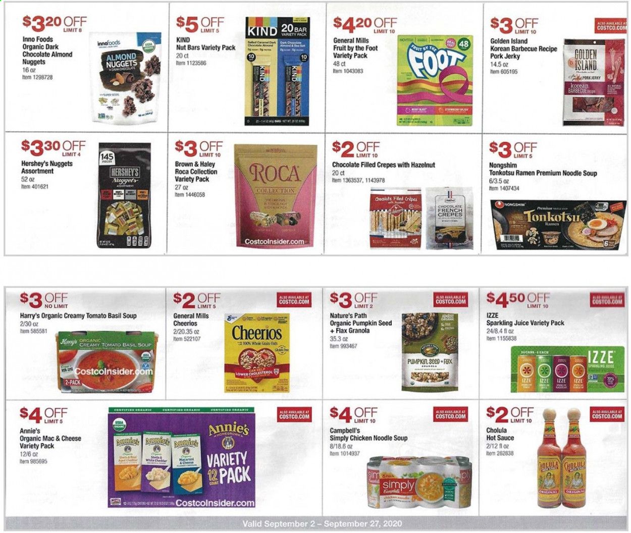 Costco Weekly Ad September 2 to September 27