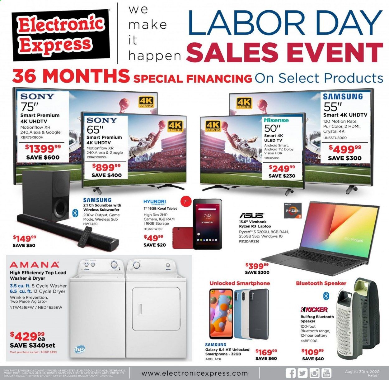 Electronic Express Weekly Ad August 30 to September 5