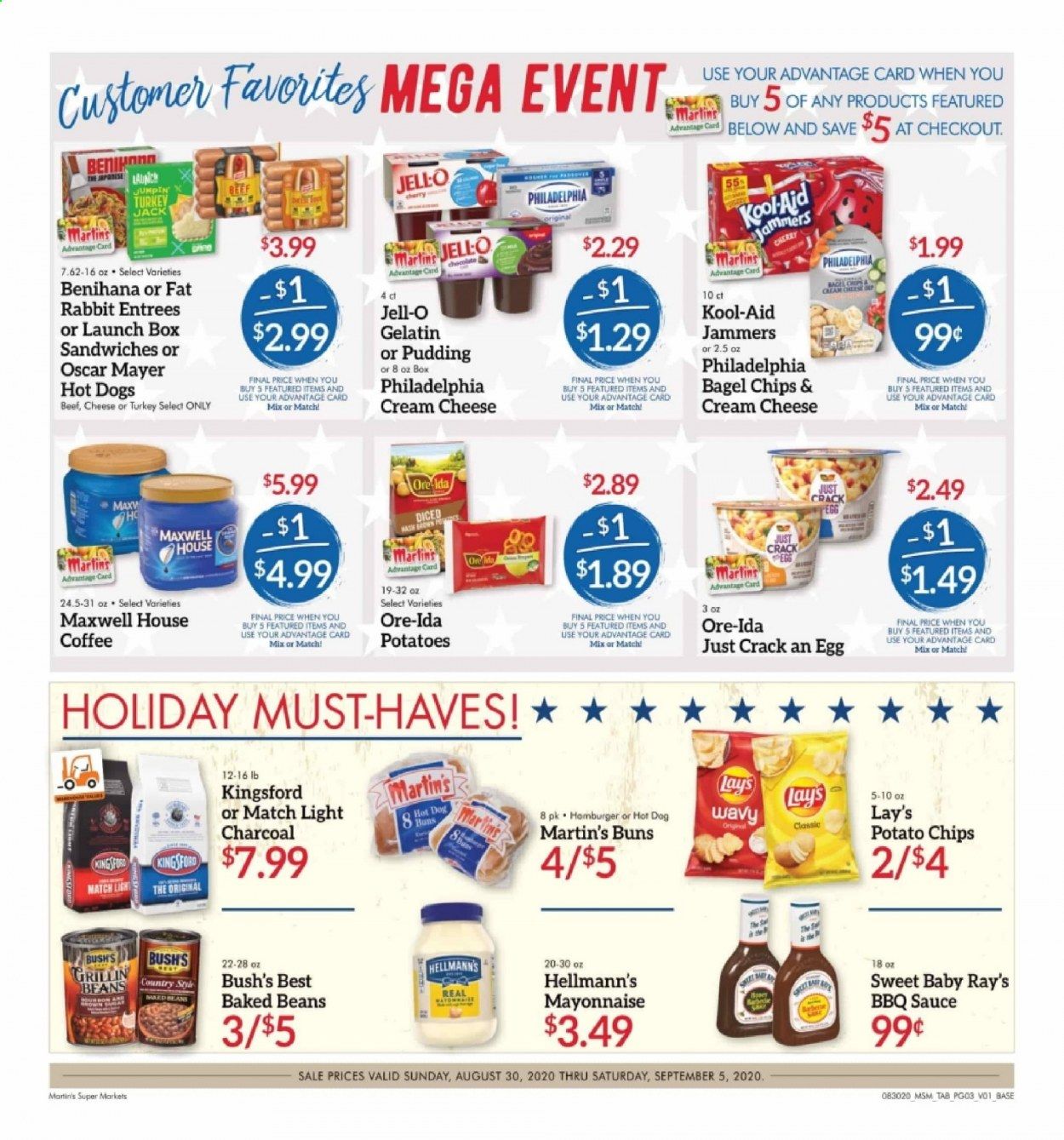 Martin’s Weekly Ad August 30 to September 5