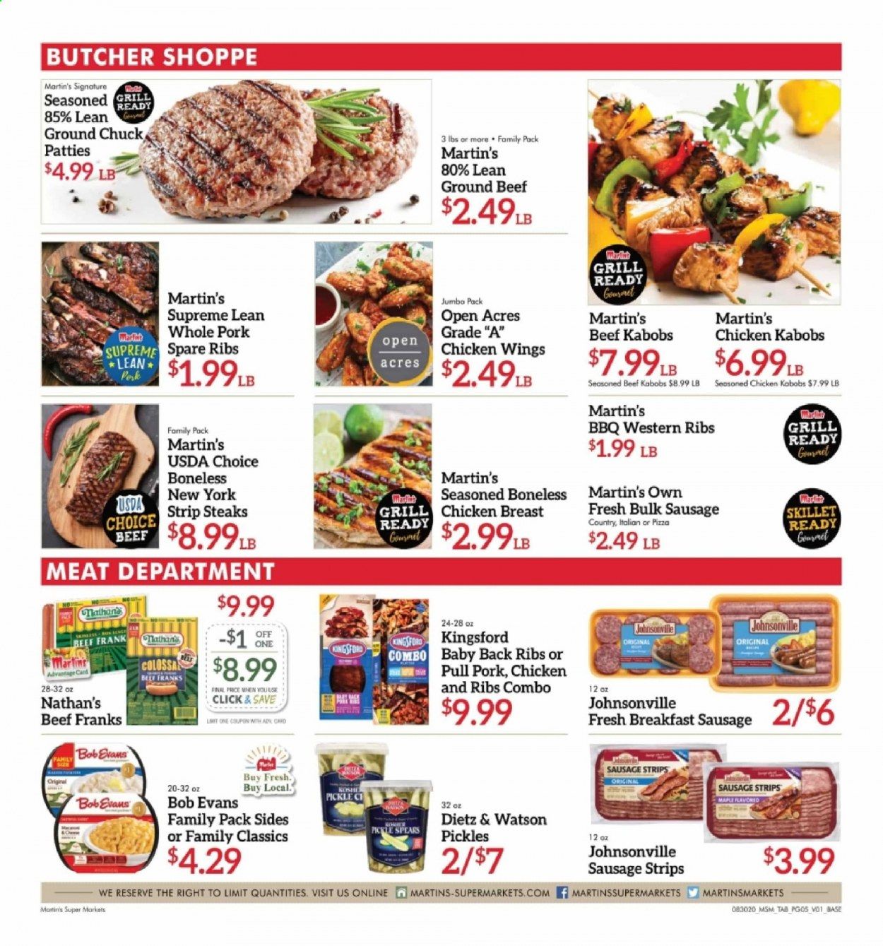 Martin’s Weekly Ad August 30 to September 5
