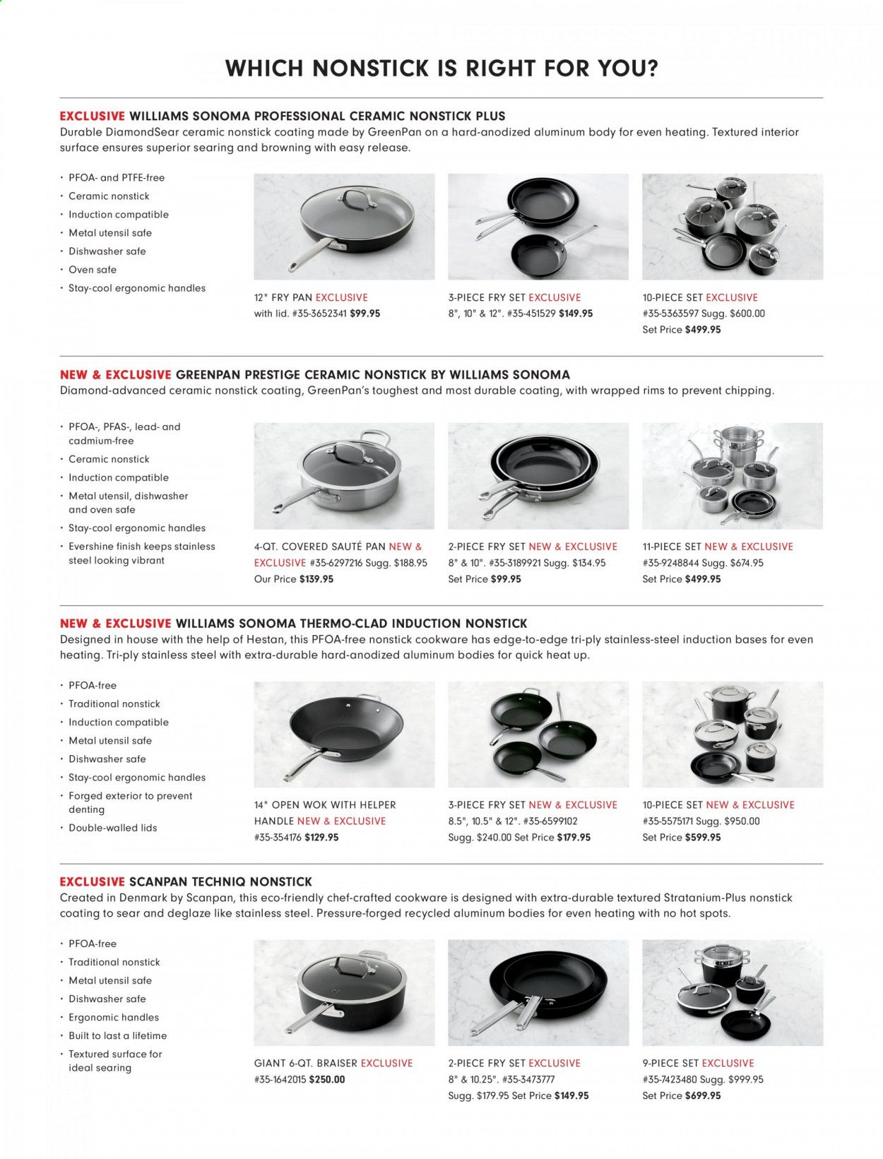Williams-Sonoma Weekly Ad September 1 to September 30