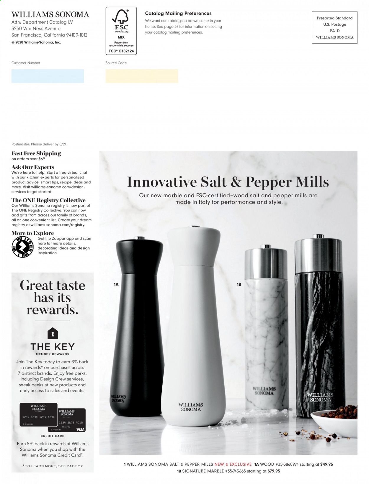 Williams-Sonoma Weekly Ad September 1 to September 30