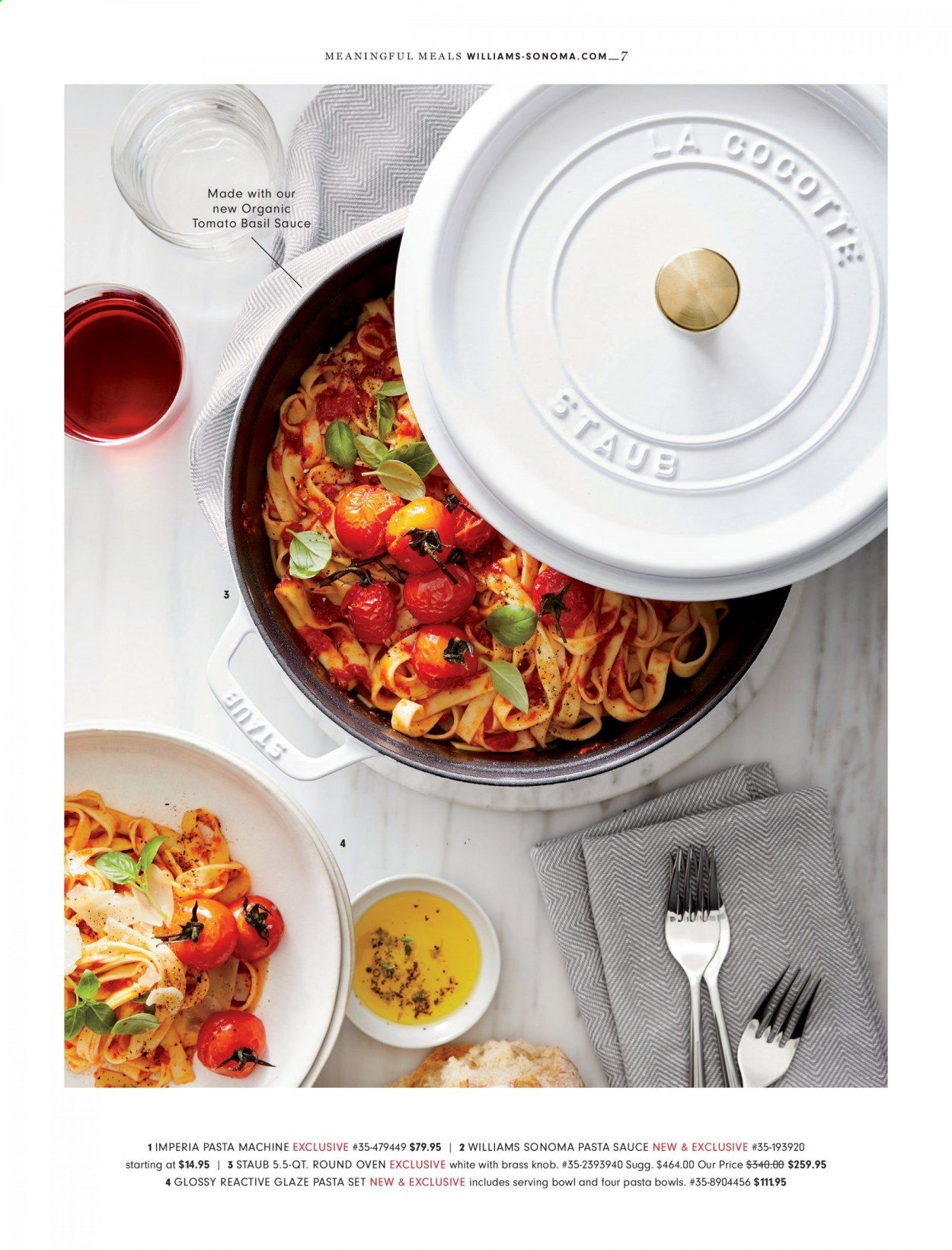Williams-Sonoma Weekly Ad September 1 to September 30