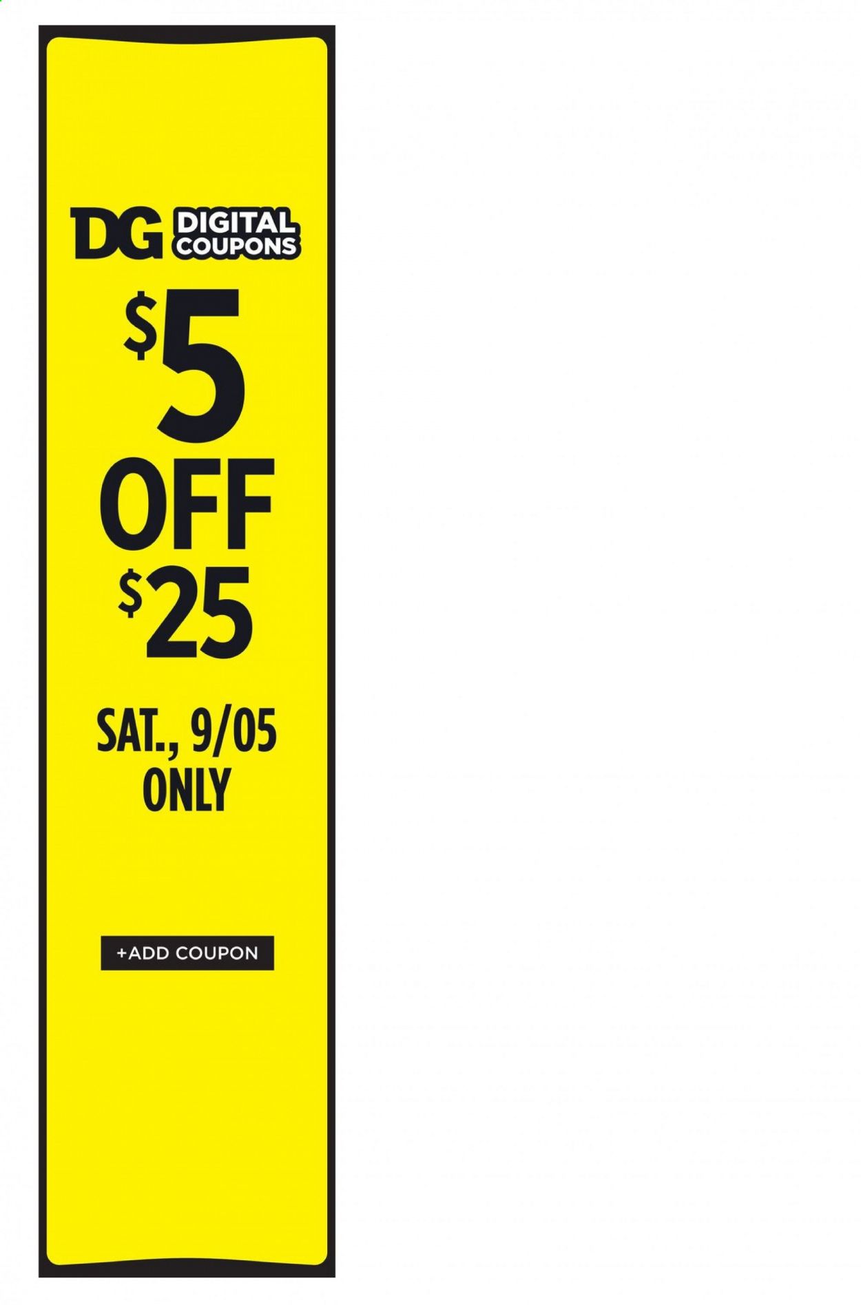Dollar General Weekly Ad August 30 to September 5