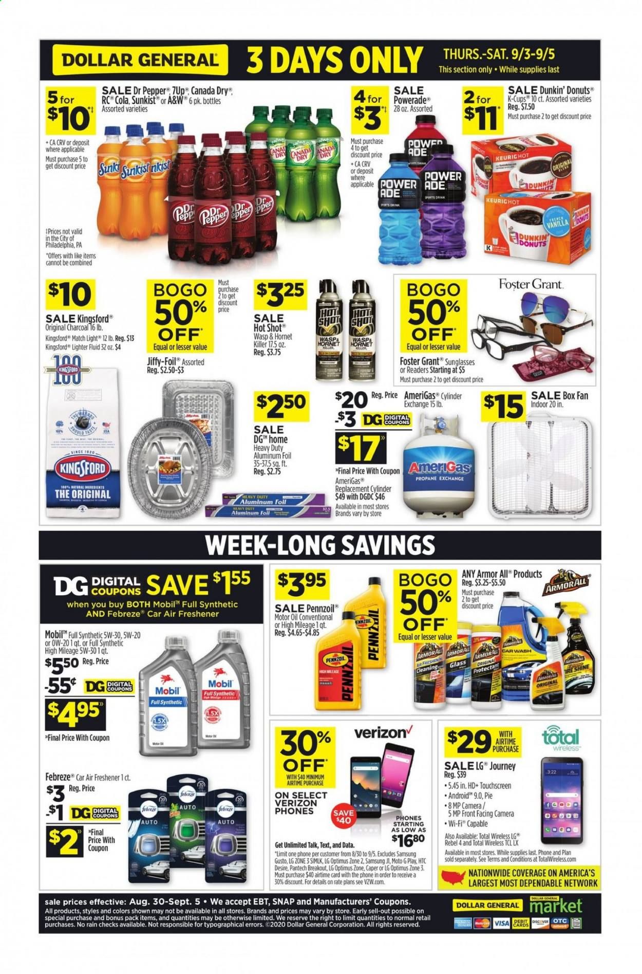 Dollar General (TX) Weekly Ad August 30 to September 5