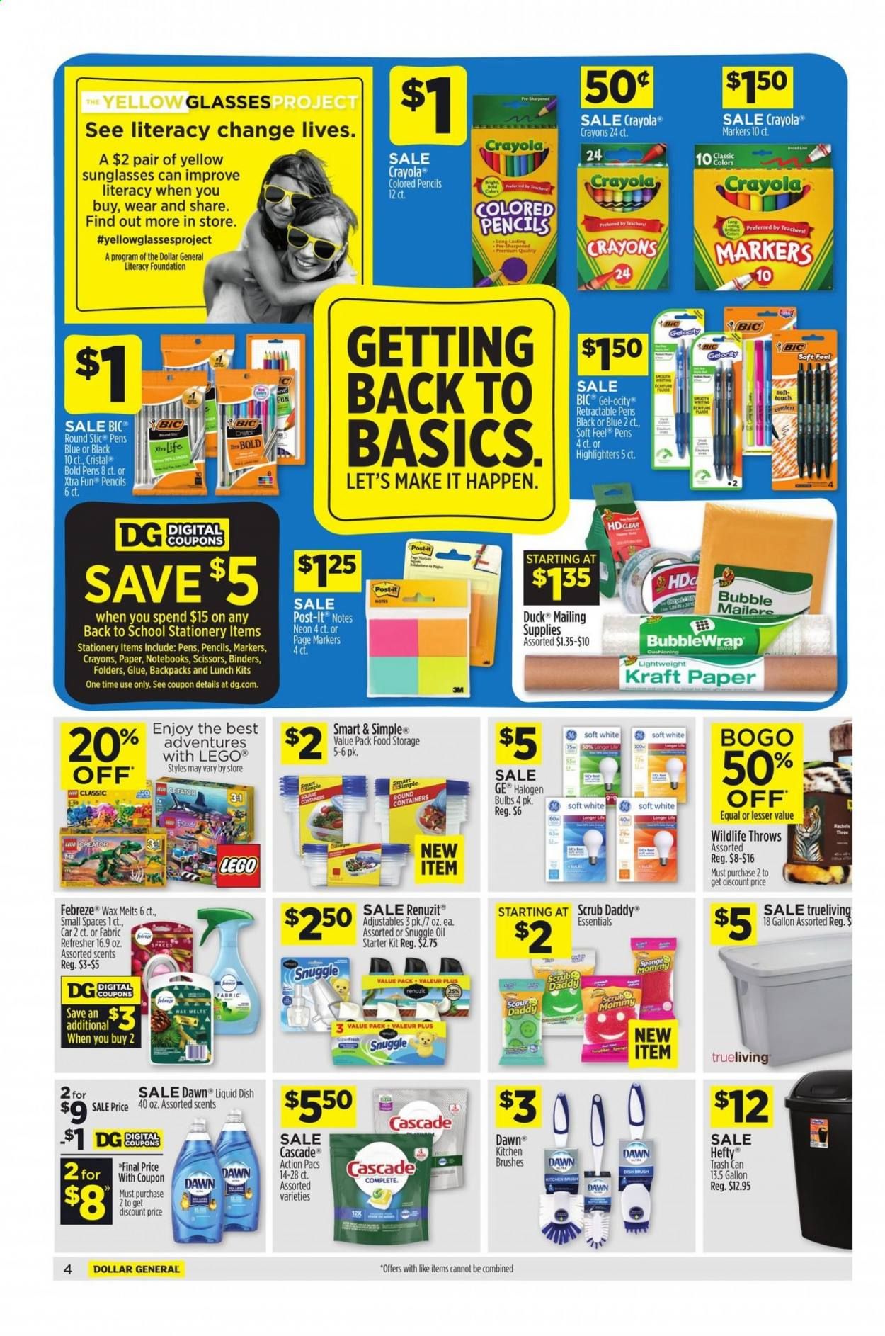 Dollar General (MD, MI, NY, PA, WI) Weekly Ad August 30 to September 5