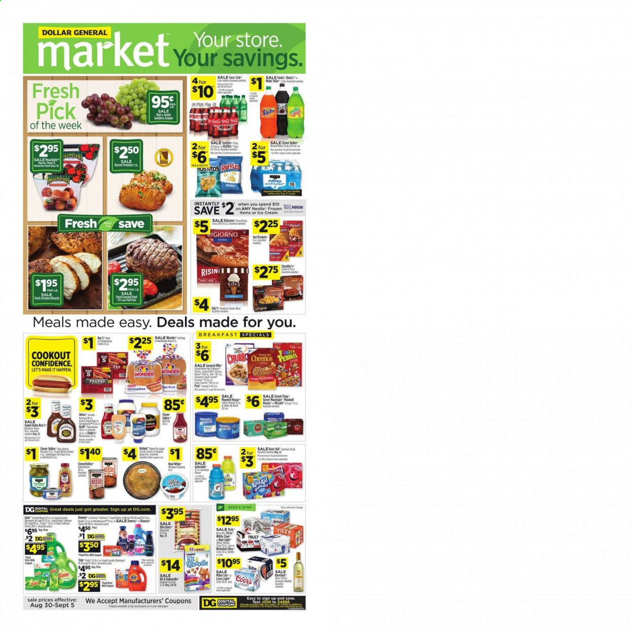 Dollar General (GA) Weekly Ad August 30 to September 5