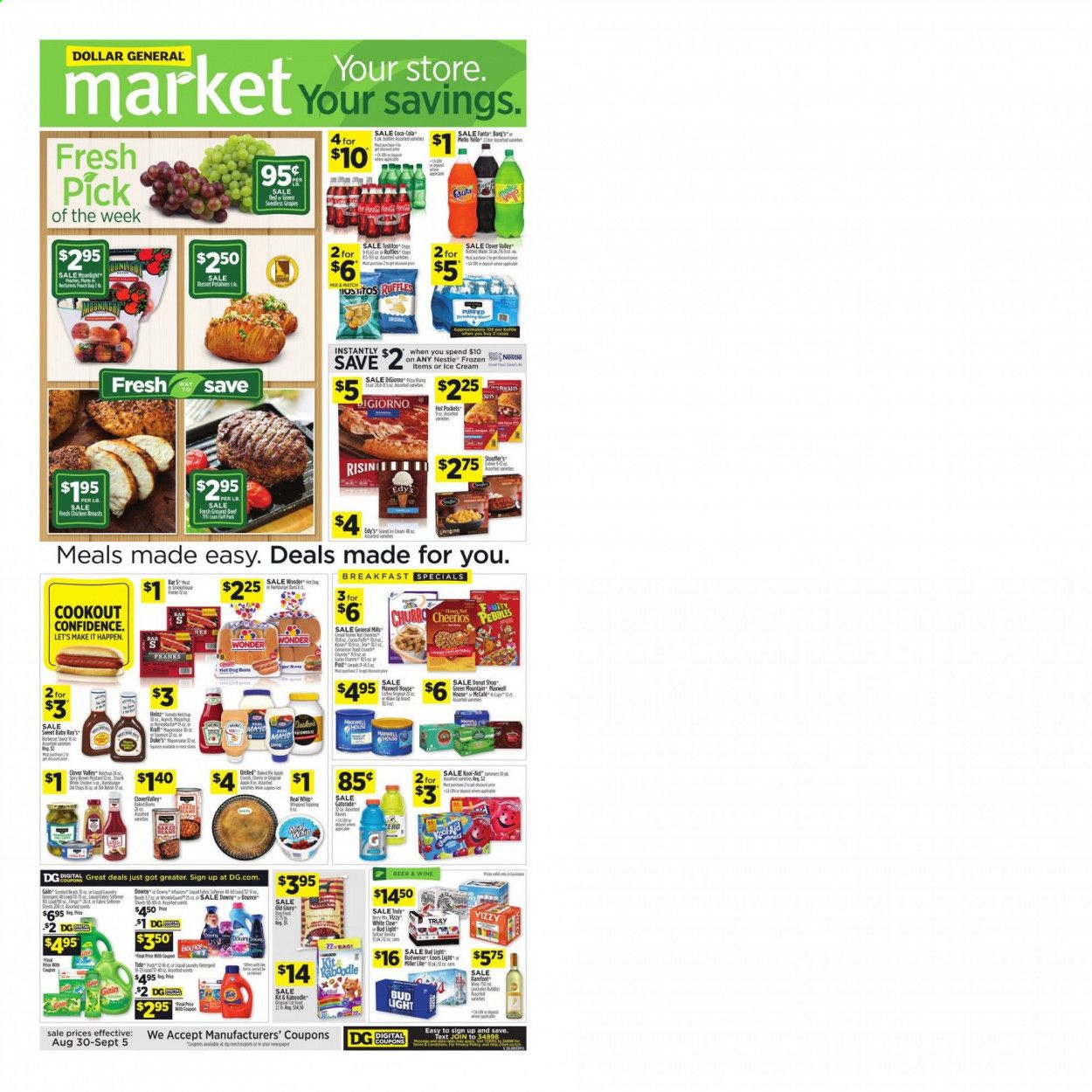 Dollar General (LA) Weekly Ad August 30 to September 5