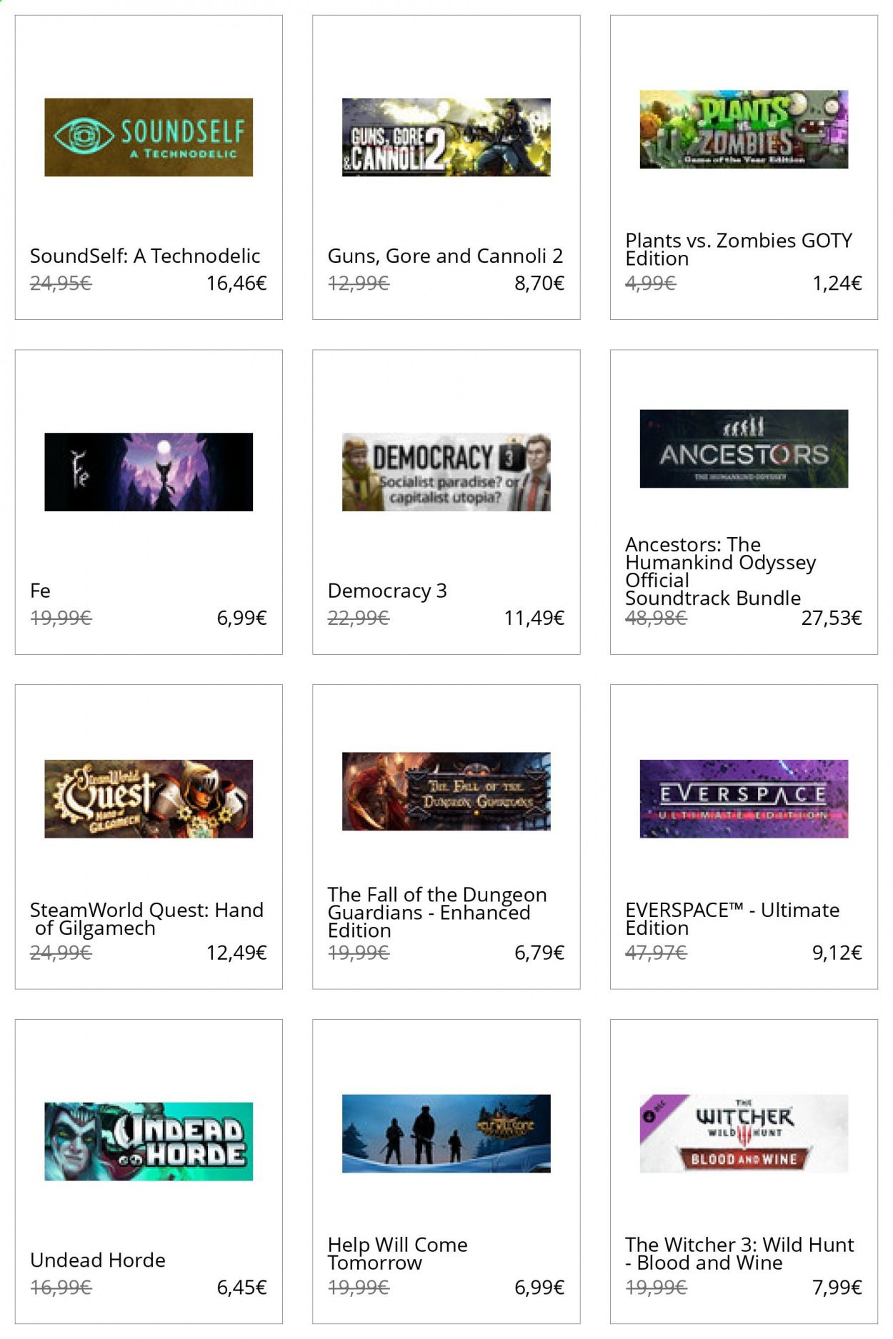 Steam Catalog 2020-2021