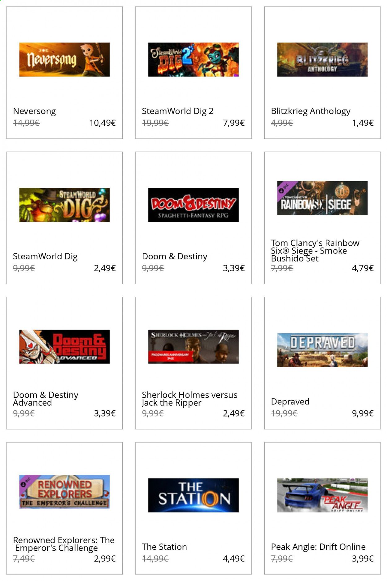 Steam Catalog 2020-2021