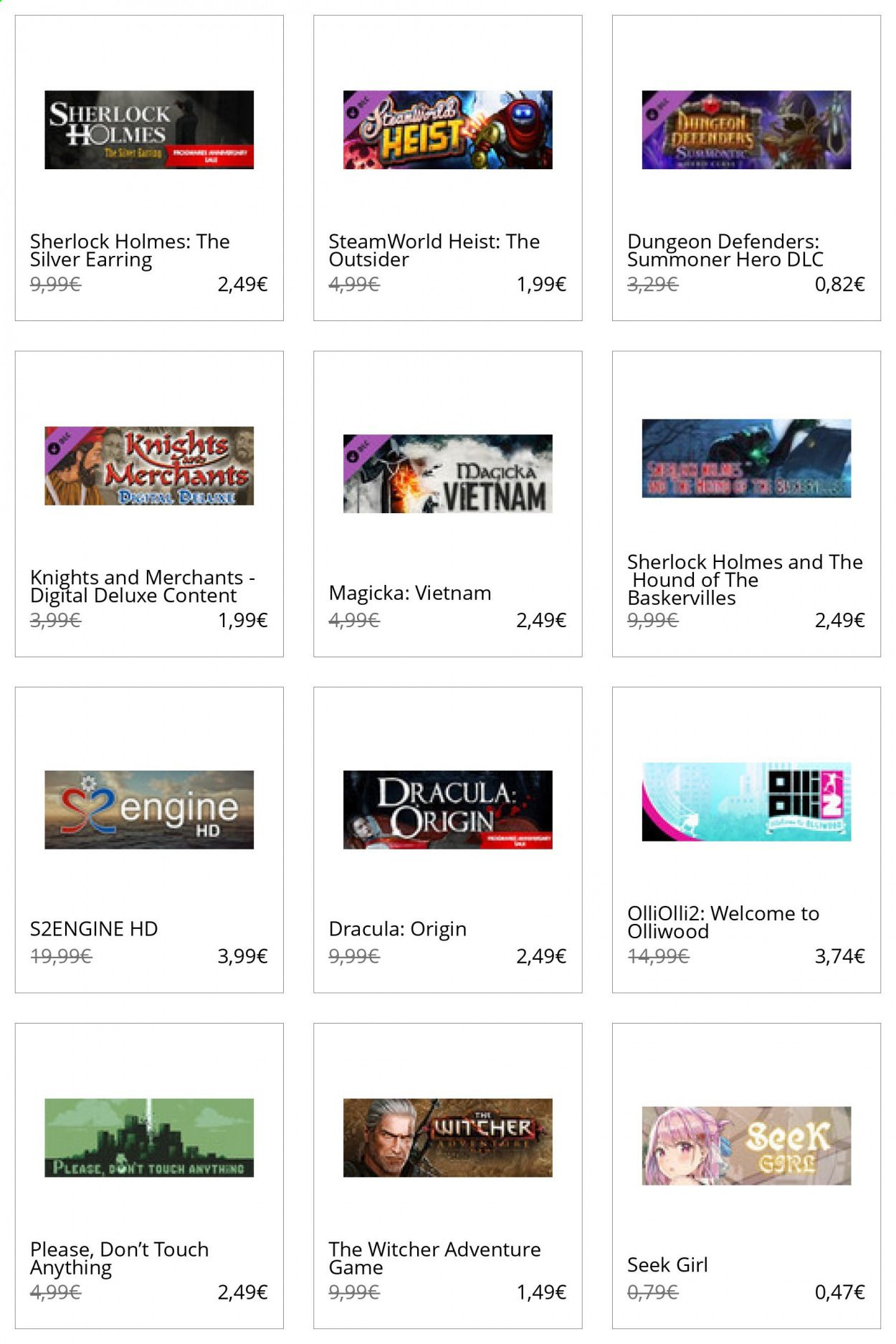 Steam Catalog 2020-2021