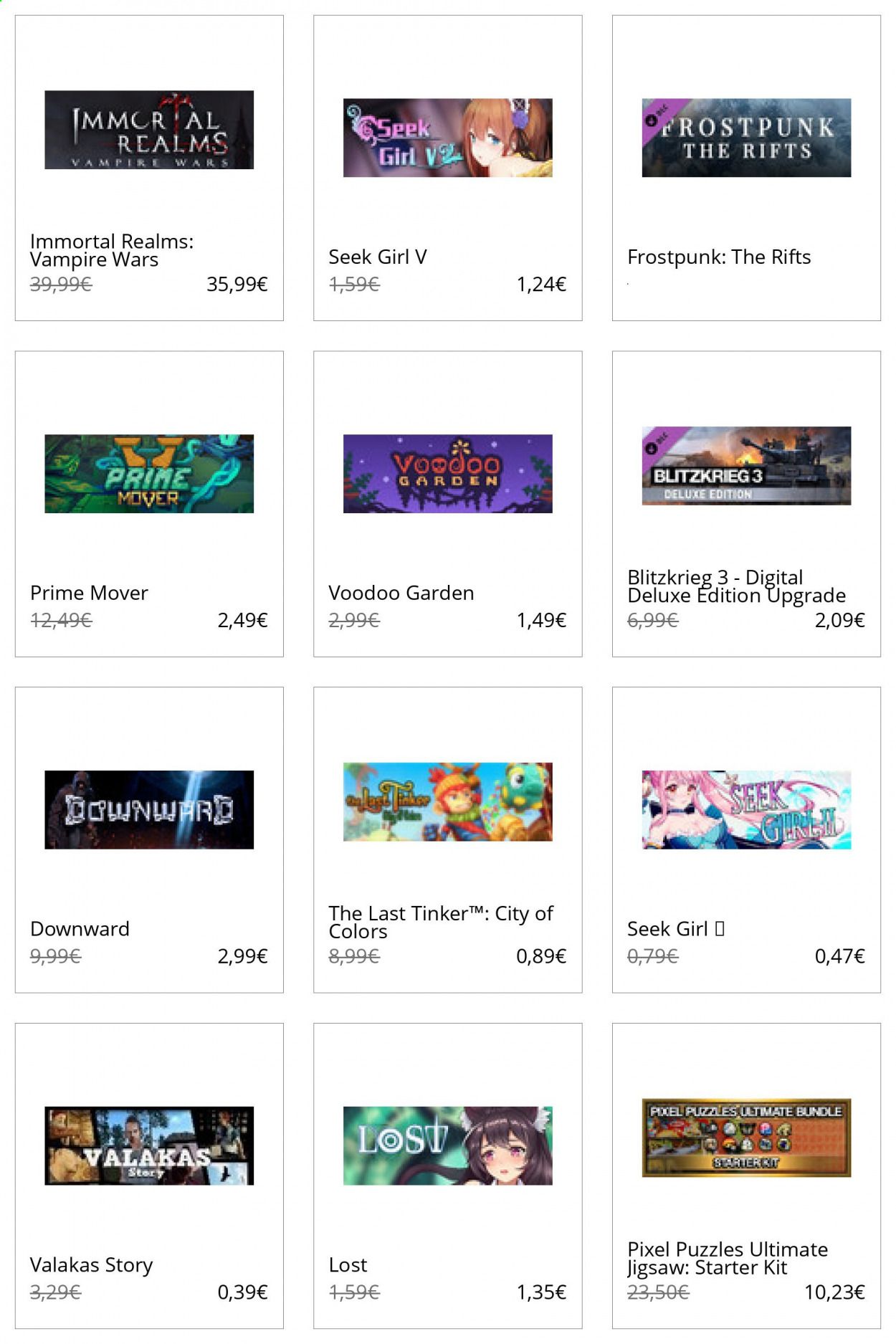 Steam Catalog 2020-2021