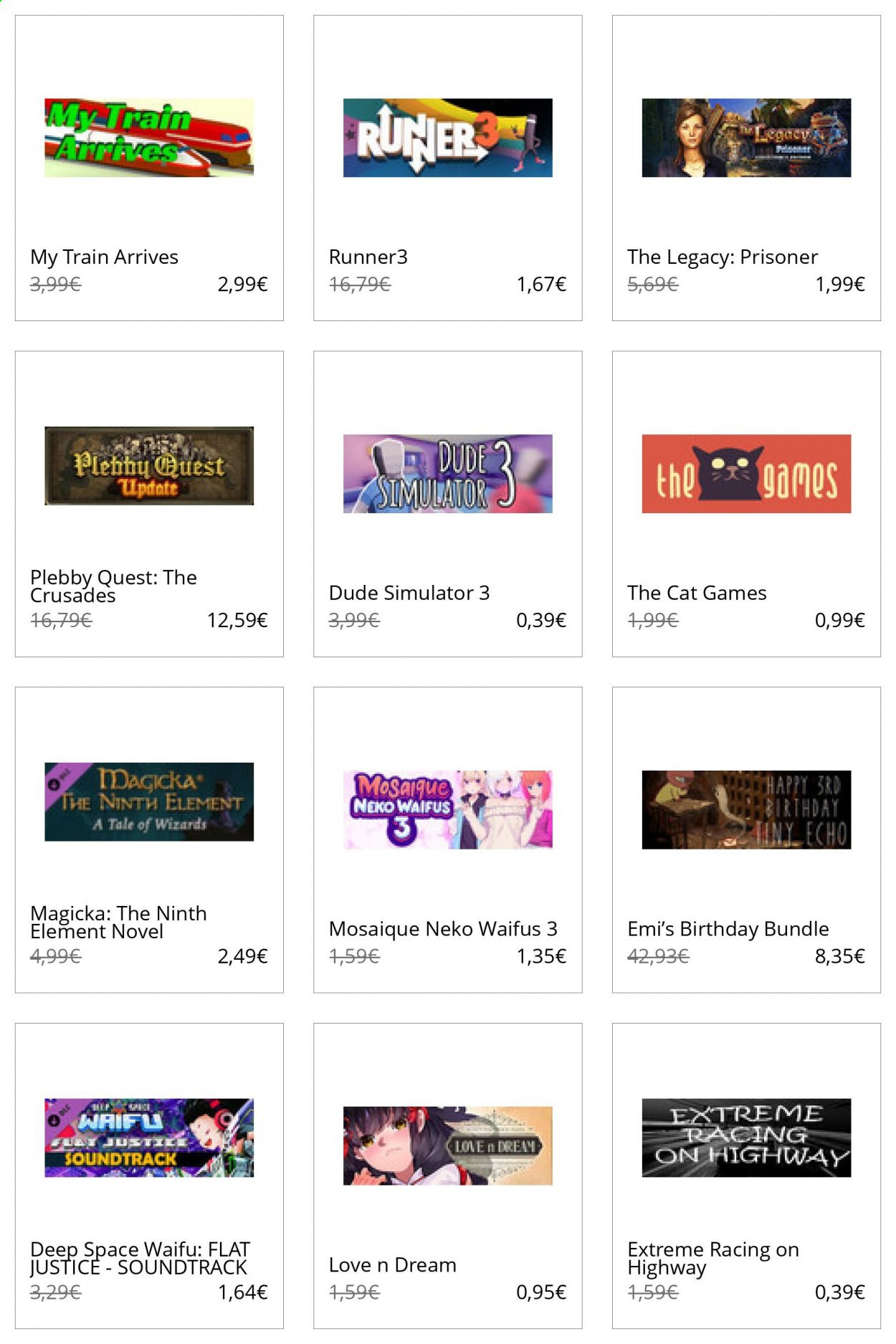 Steam Catalog 2020-2021