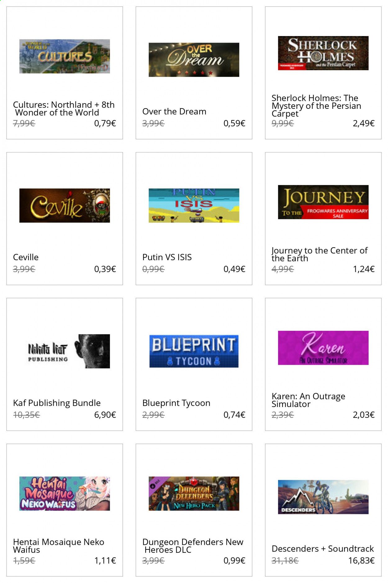 Steam Catalog 2020-2021