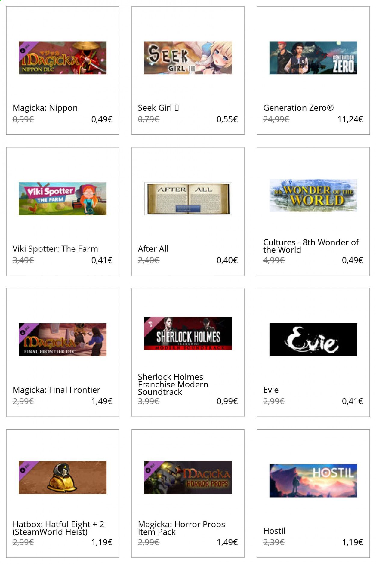 Steam Catalog 2020-2021