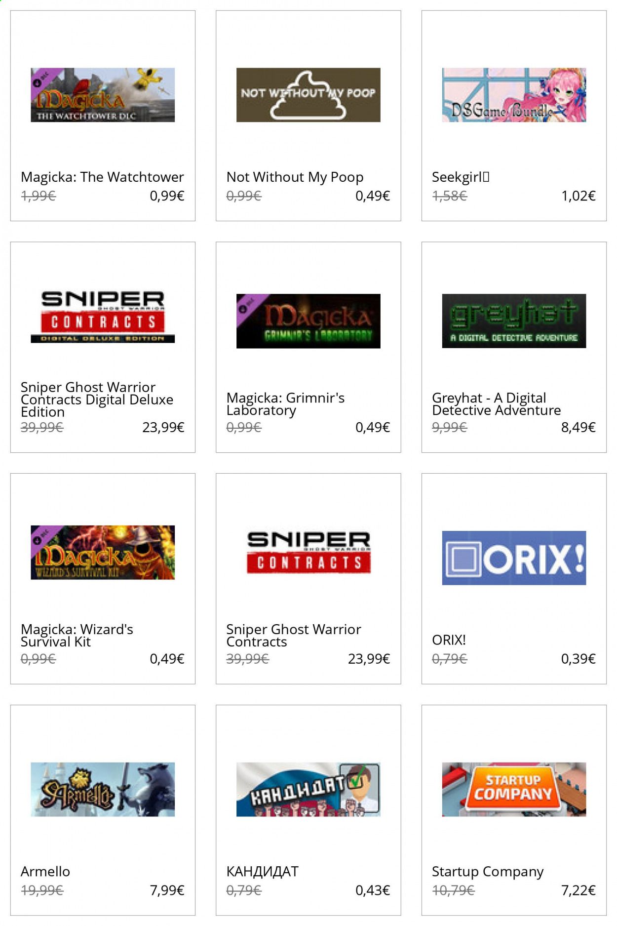 Steam Catalog 2020-2021