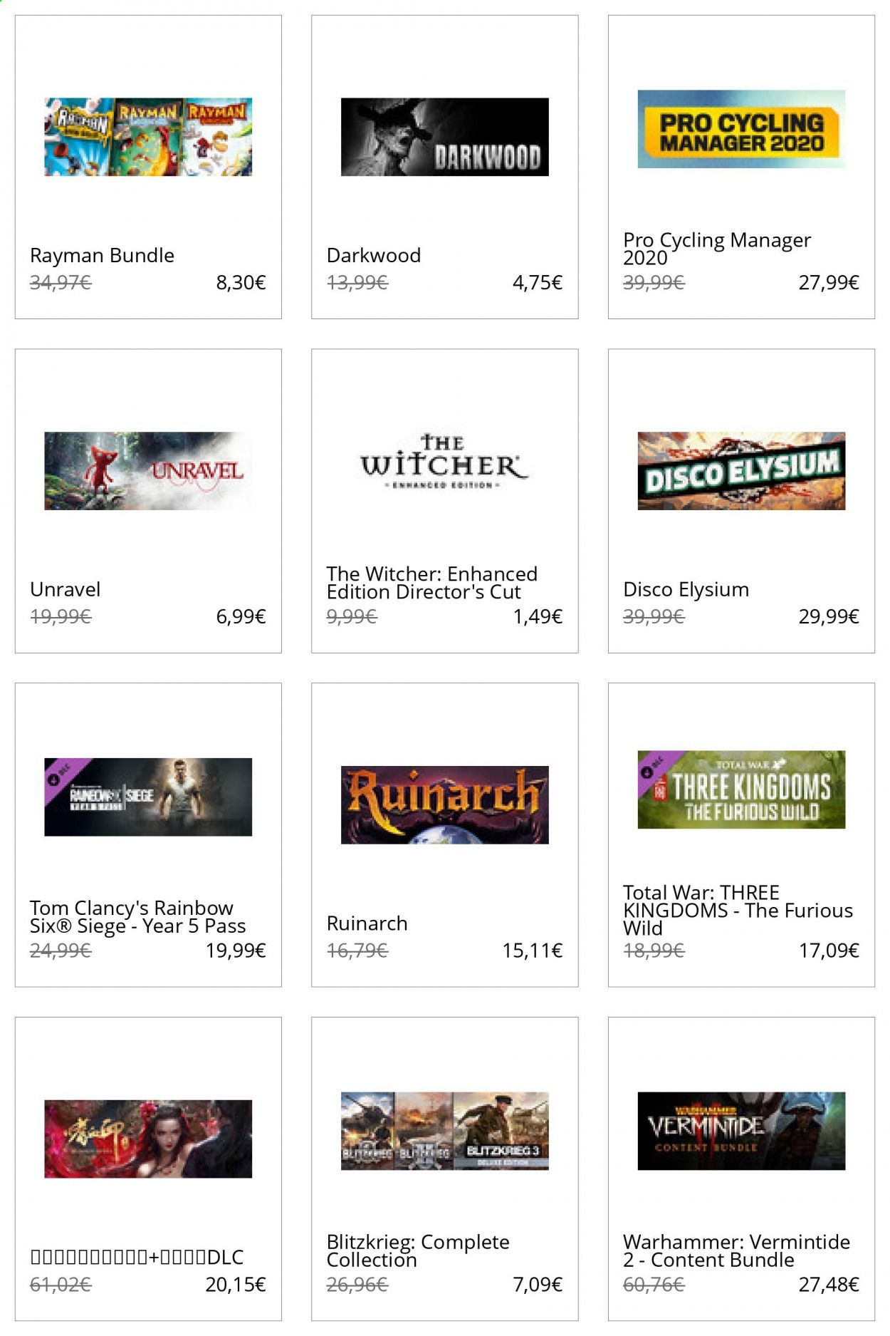 Steam Catalog 2020-2021
