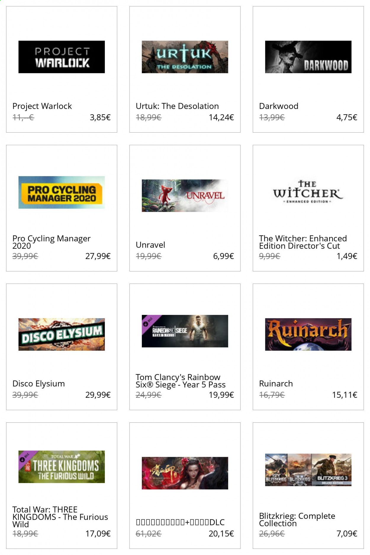 Steam Catalog 2020-2021