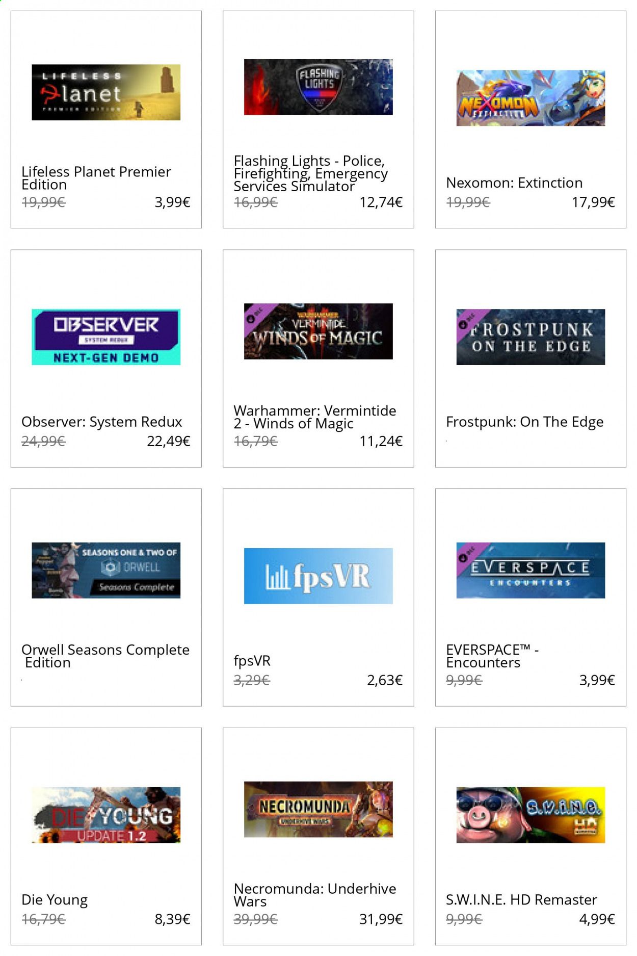 Steam Catalog 2020-2021