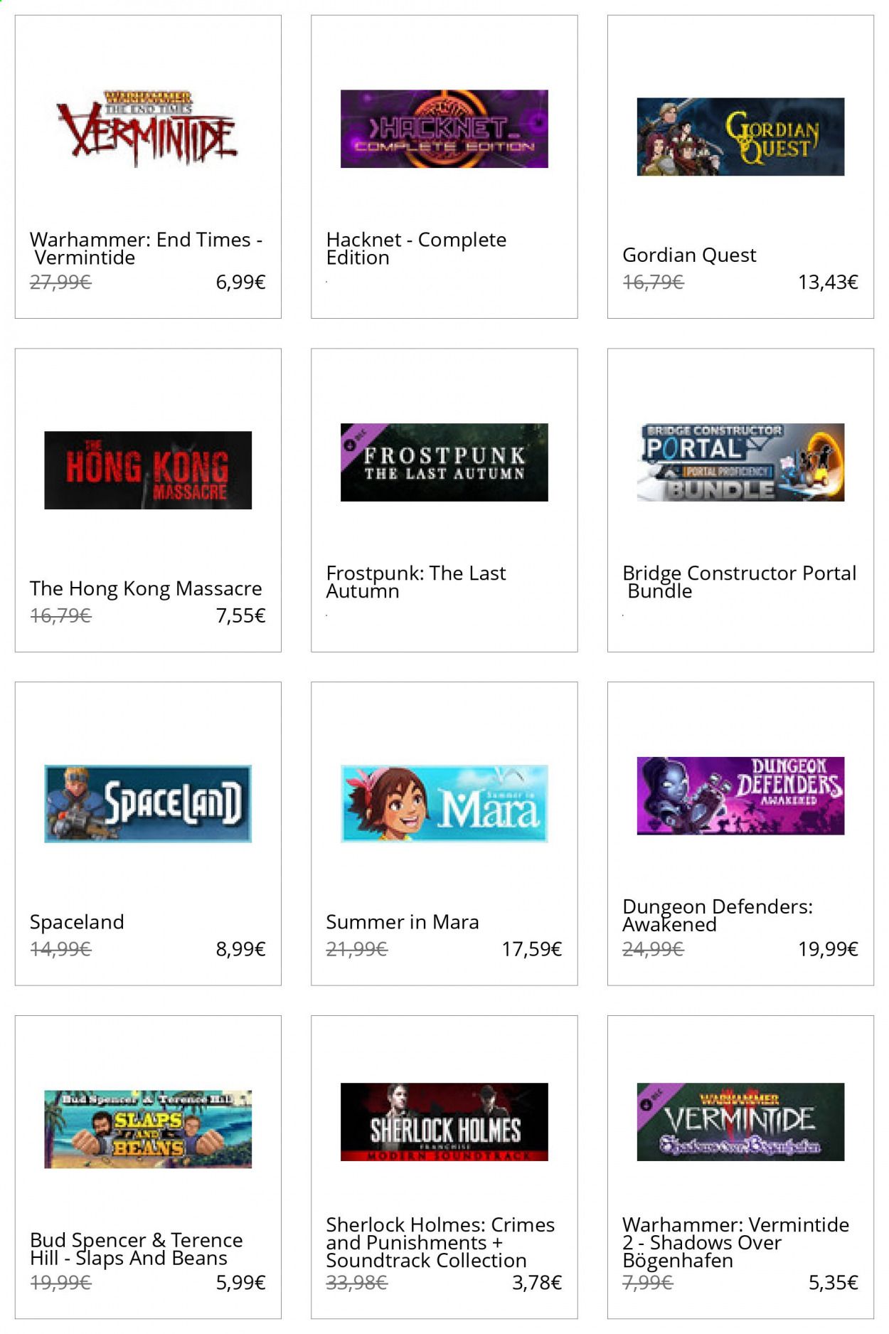 Steam Catalog 2020-2021
