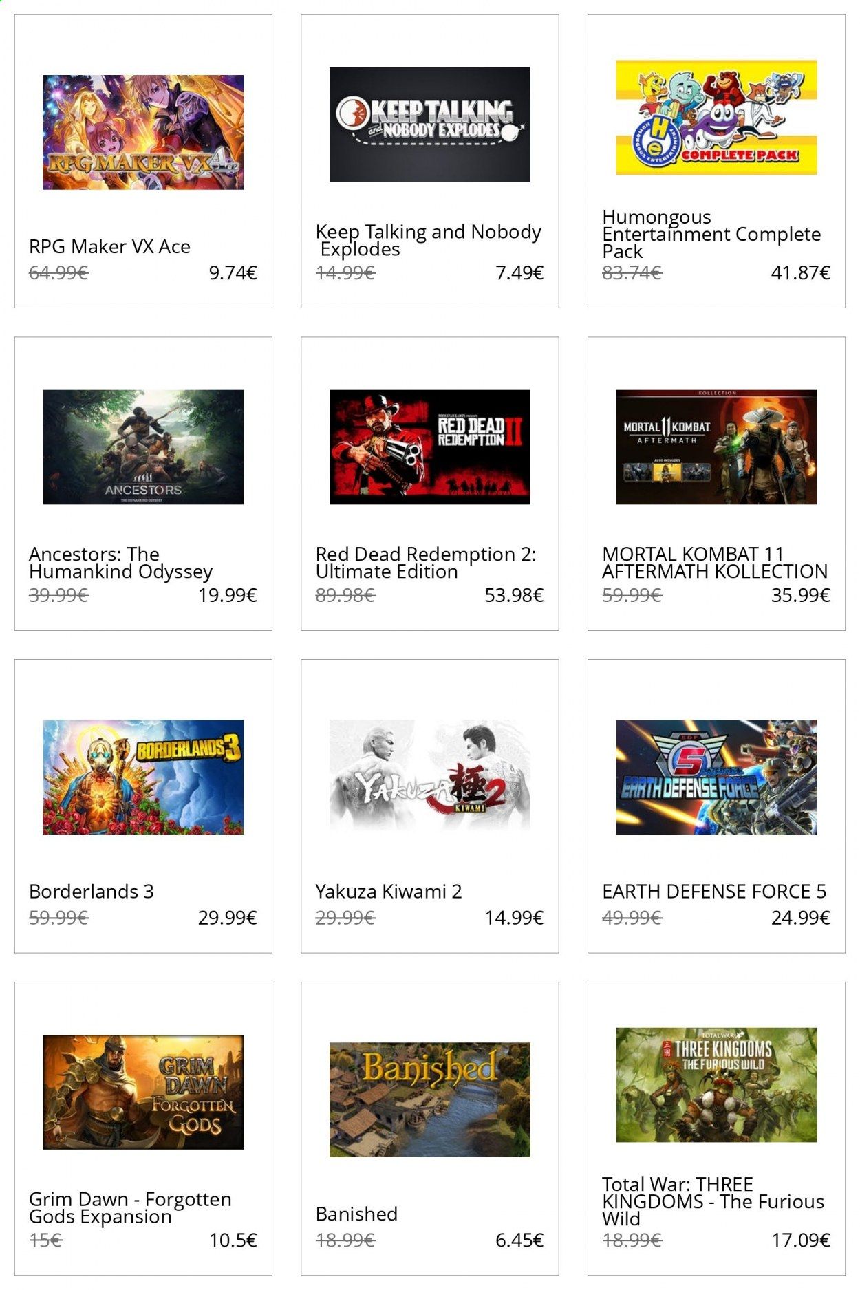 Humble Bundle Catalog 2020-2021
