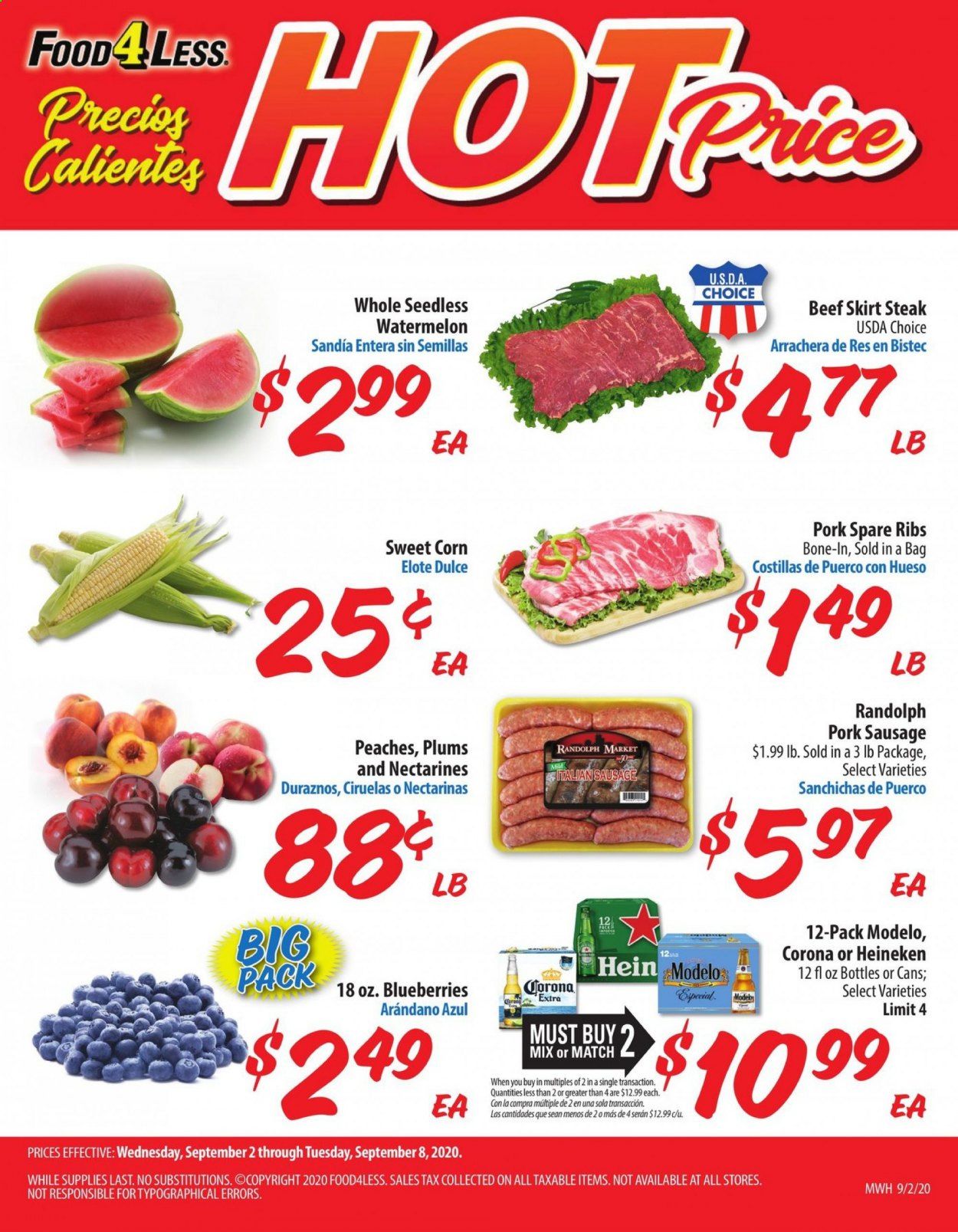 Food 4 Less (IL) Weekly Ad September 2 to September 8